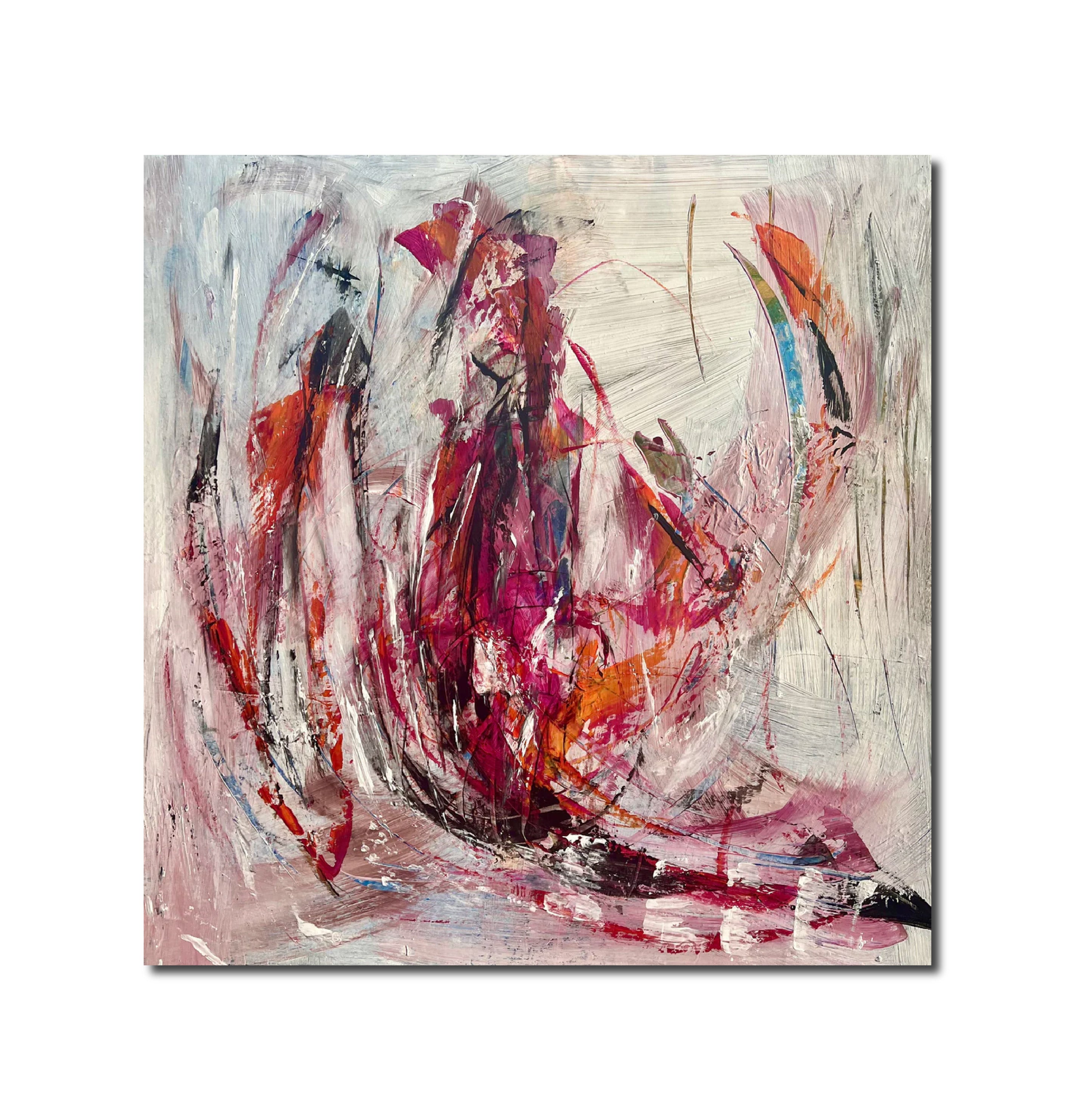Abstract Acrylic Painting 'THE MAGIC NEVER ENDS' - Acrylics, pigments on canvas Michelle Hold