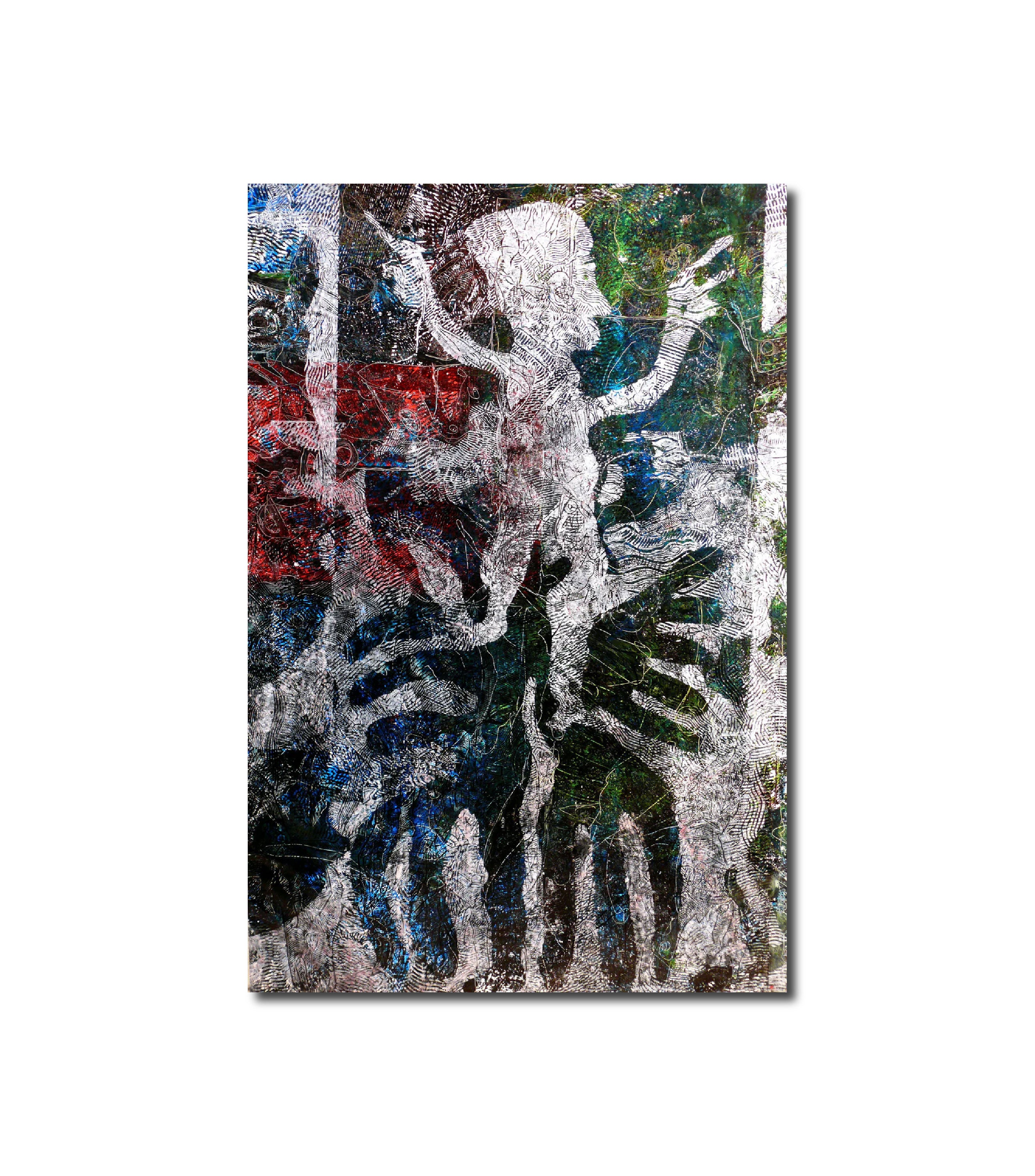 Abstract Acrylic Art Painting ABIOGENESIS A Igor Eugen Prokop
