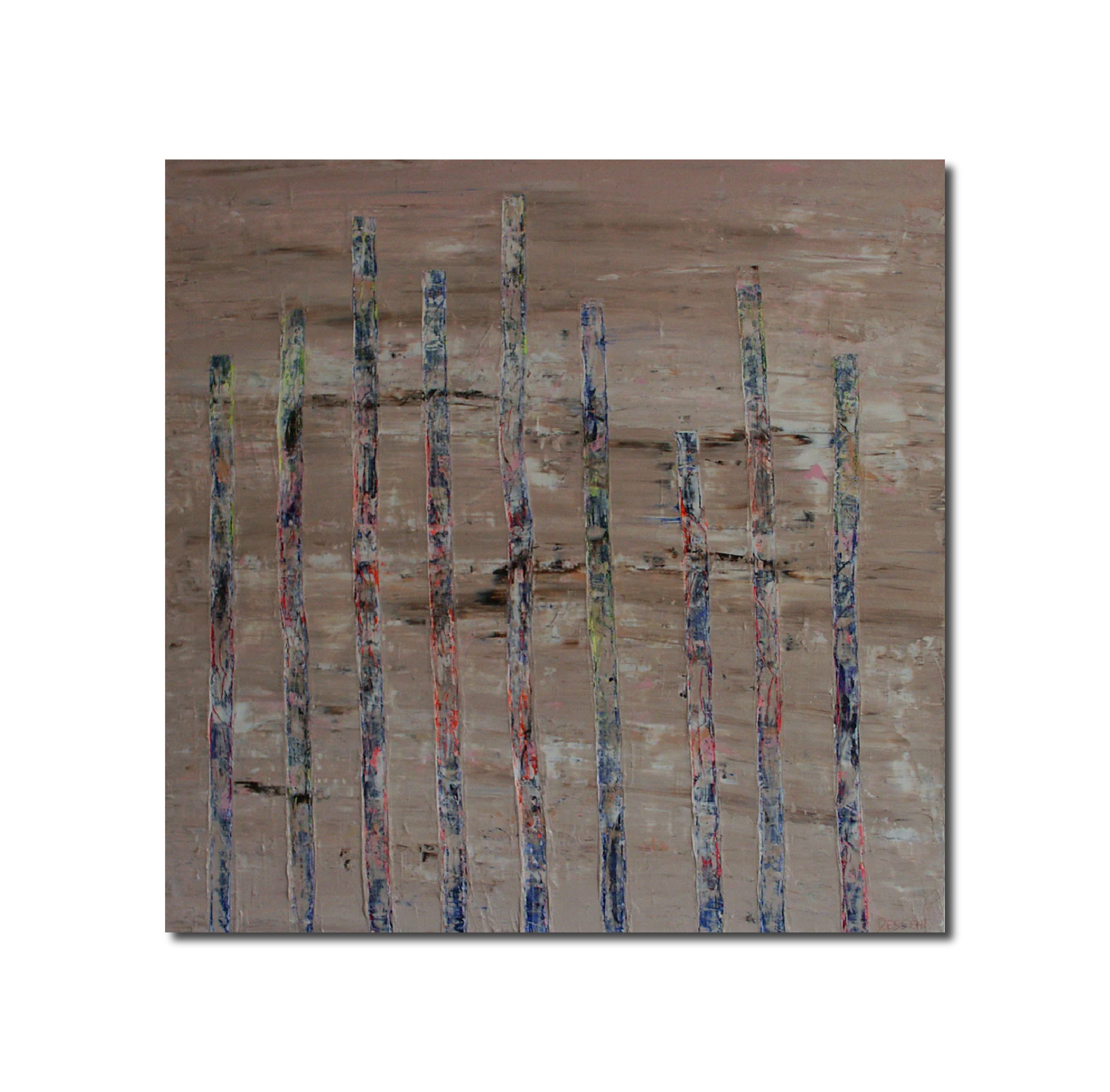 Painting 'LIBÉRATION 4' - Acrylic on canvas Delphine DESSEIN