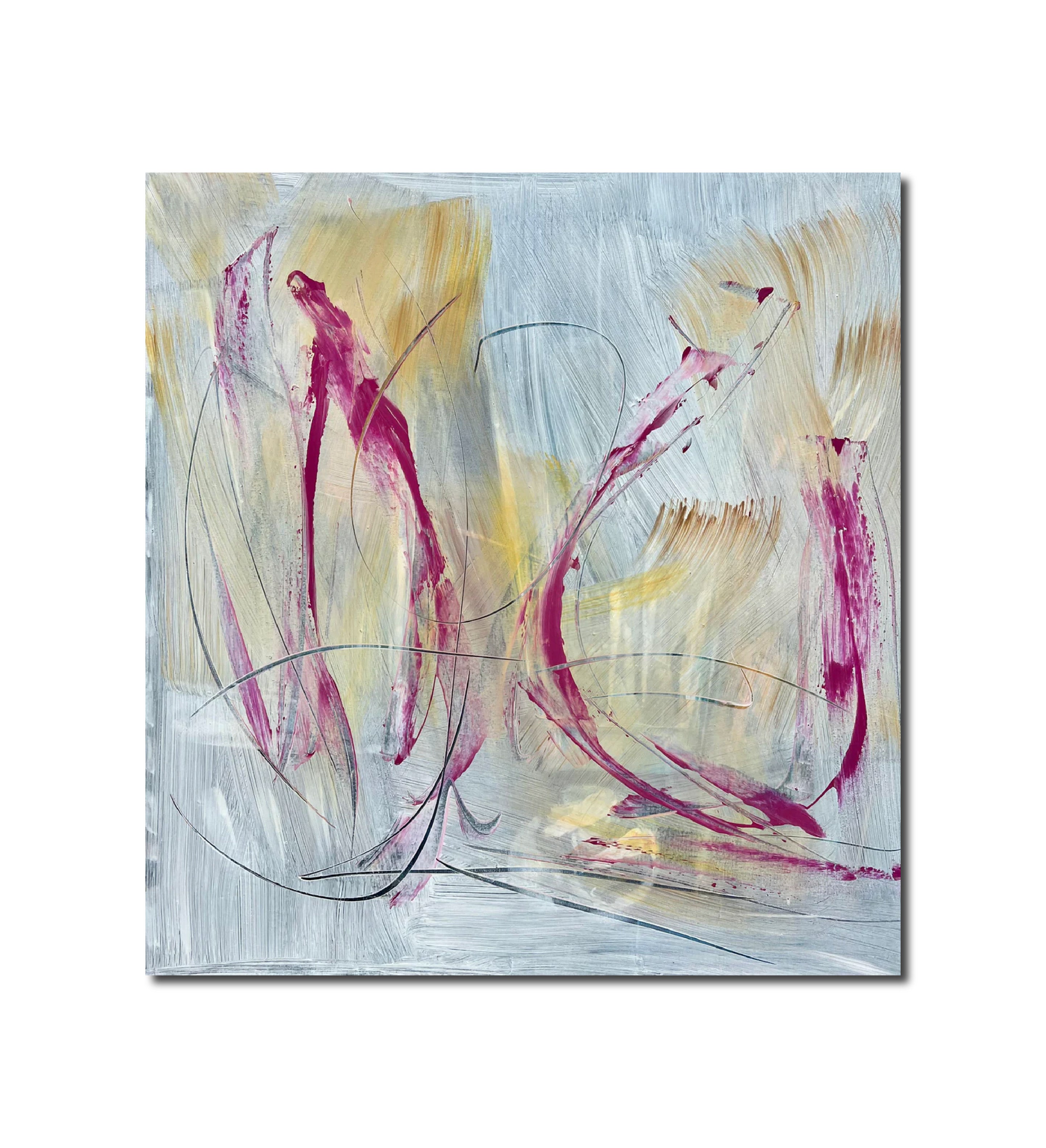 Abstract Acrylic Painting 'VEILED ILLUSION' - Acrylics on canvas Michelle Hold