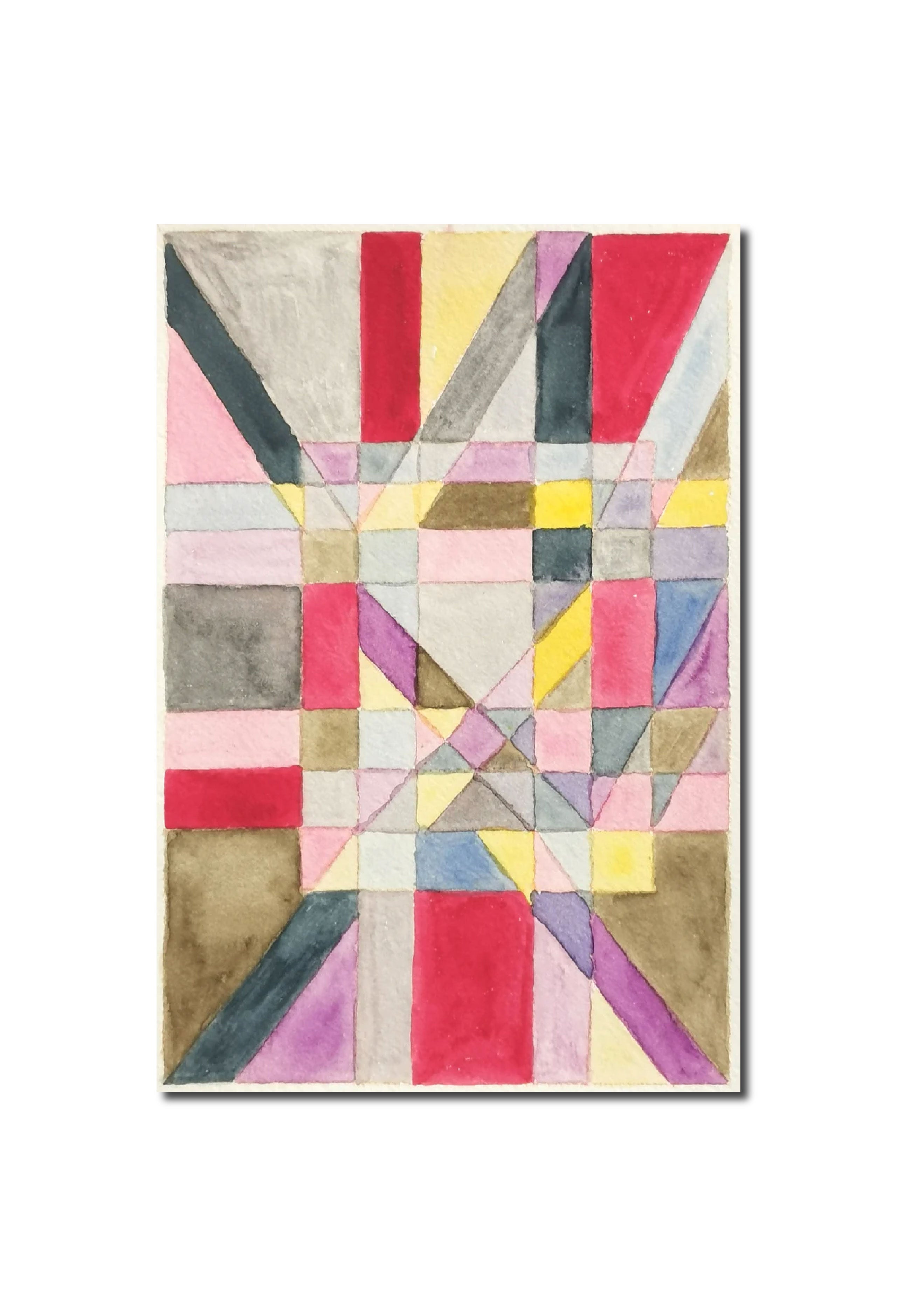 Watercolor 'WEIGHTINGS IN THE SYSTEM 2' - Watercolor on Paper Miika Nyyssonen