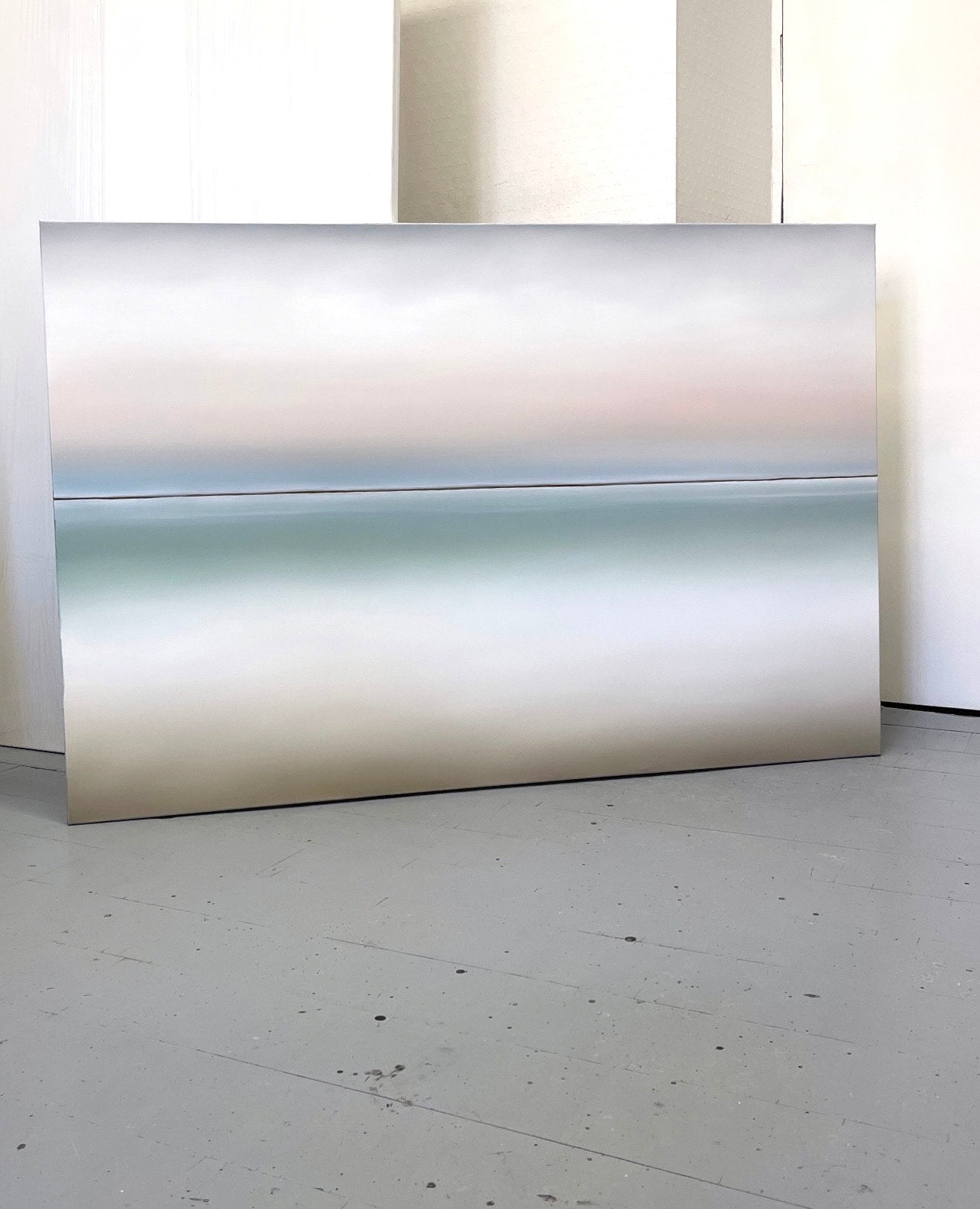 Horizon of Emotions #106, teder seascape painting Larissa Uvarova