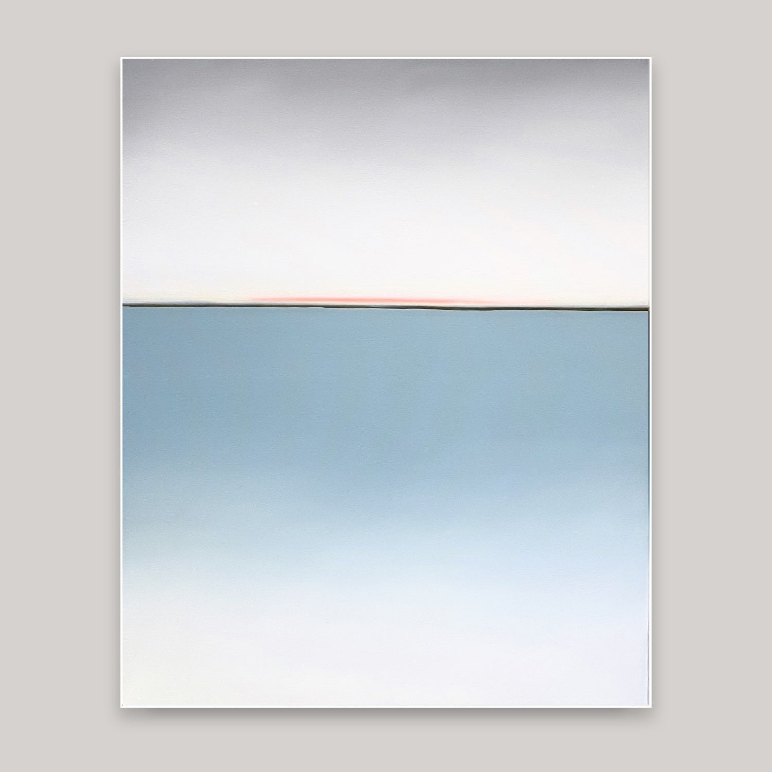 Horizon of Emotions #105, tender seascape painting Larissa Uvarova