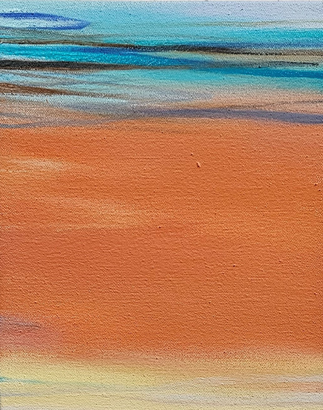 Abstract Oil 'WAVES' oil on canvas Robert Melzmuf