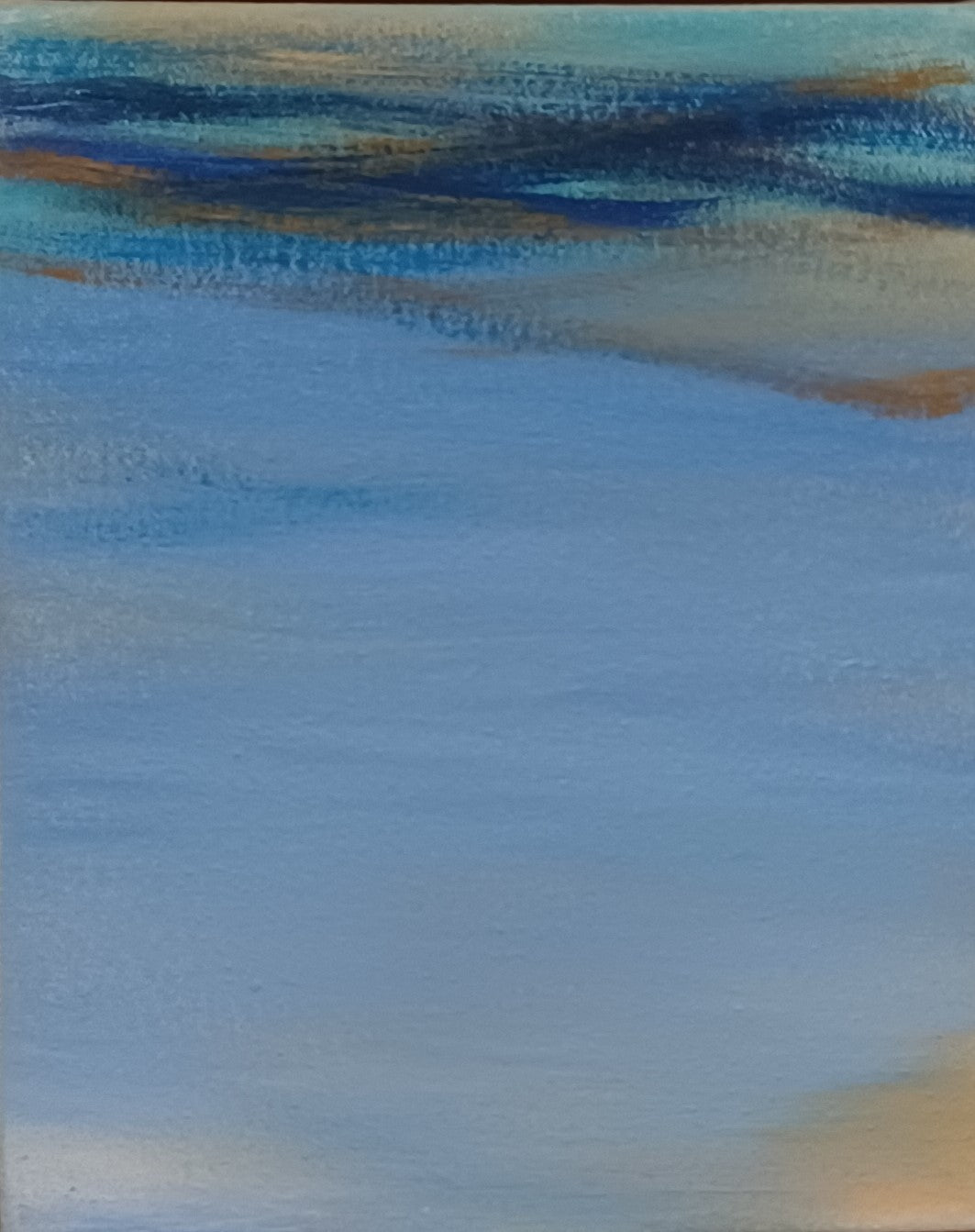 Abstract Oil 'WAVES' oil on canvas Robert Melzmuf