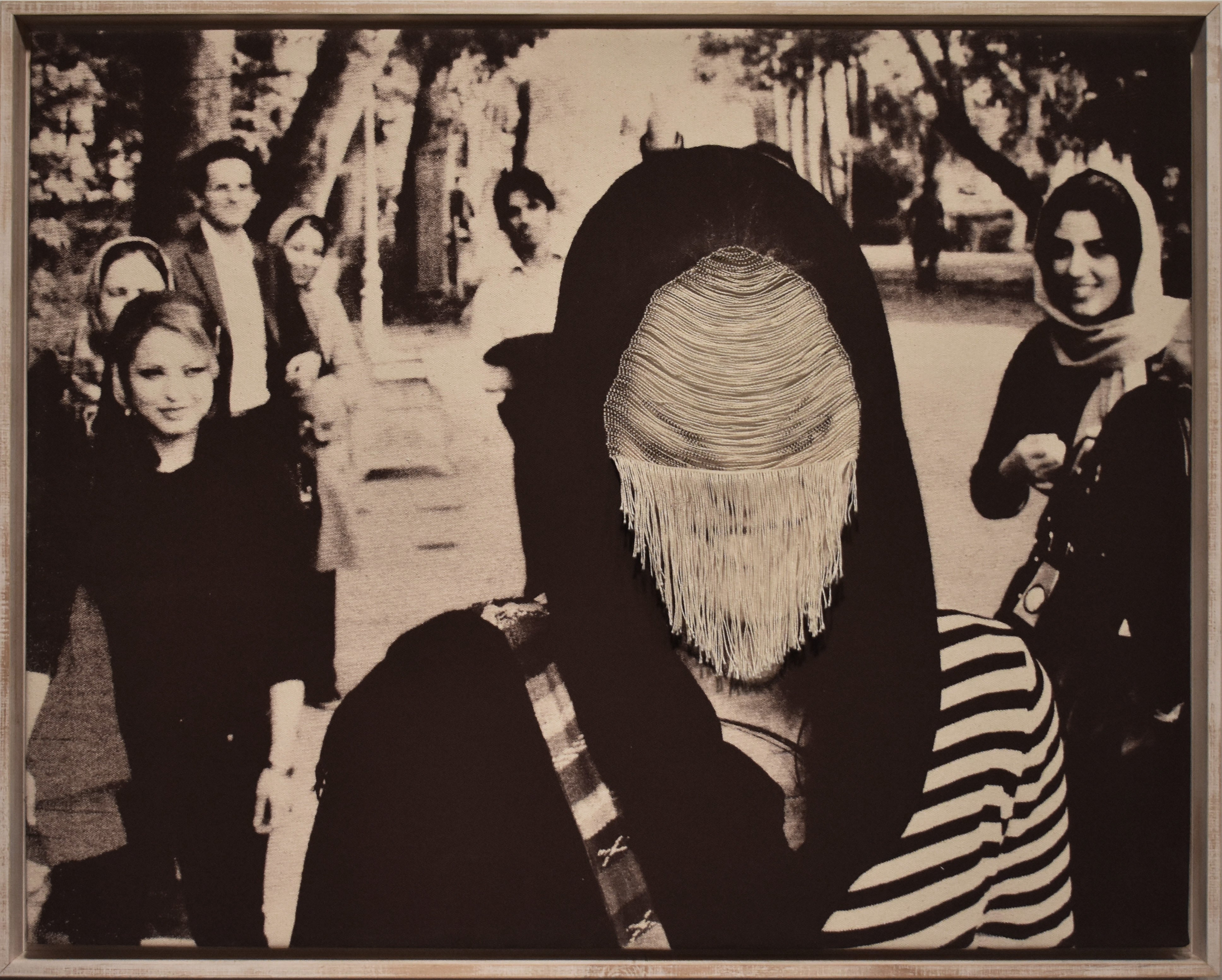 Prints 'UNSPOKEN MEMORIES' - Silkscreen print on Canvas Parastoo Ahovan