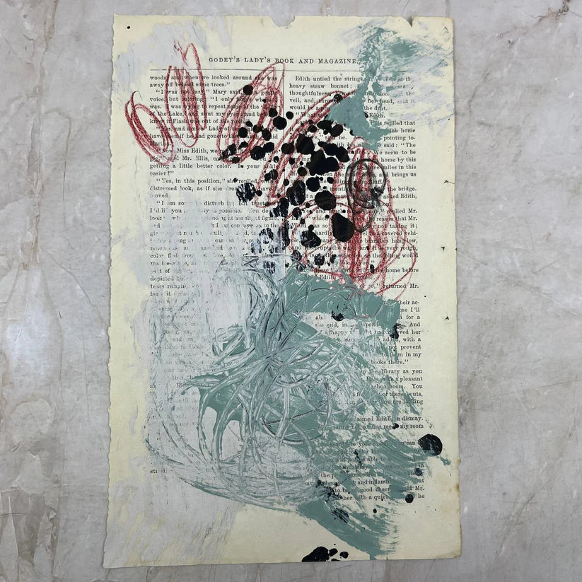 Abstract Mixed Media Painting 'SIGNED #2' - Mixed Media Abstract Art Painting Sam Lewis