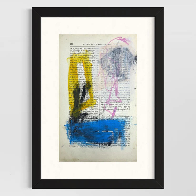 Abstract Mixed Media Painting 'SIGNED #4' - Mixed Media Abstract Art Painting Sam Lewis