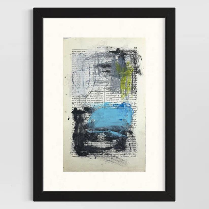 Abstract Mixed Media Painting 'SIGNED #5' - Mixed Media Abstract Art Painting Sam Lewis