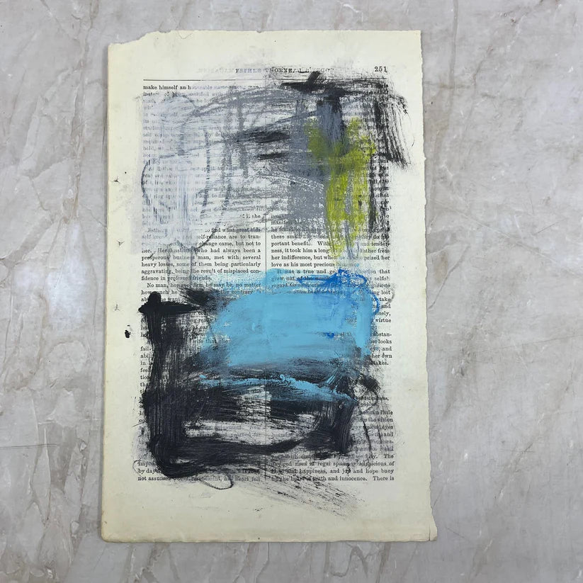Abstract Mixed Media Painting 'SIGNED #5' - Mixed Media Abstract Art Painting Sam Lewis