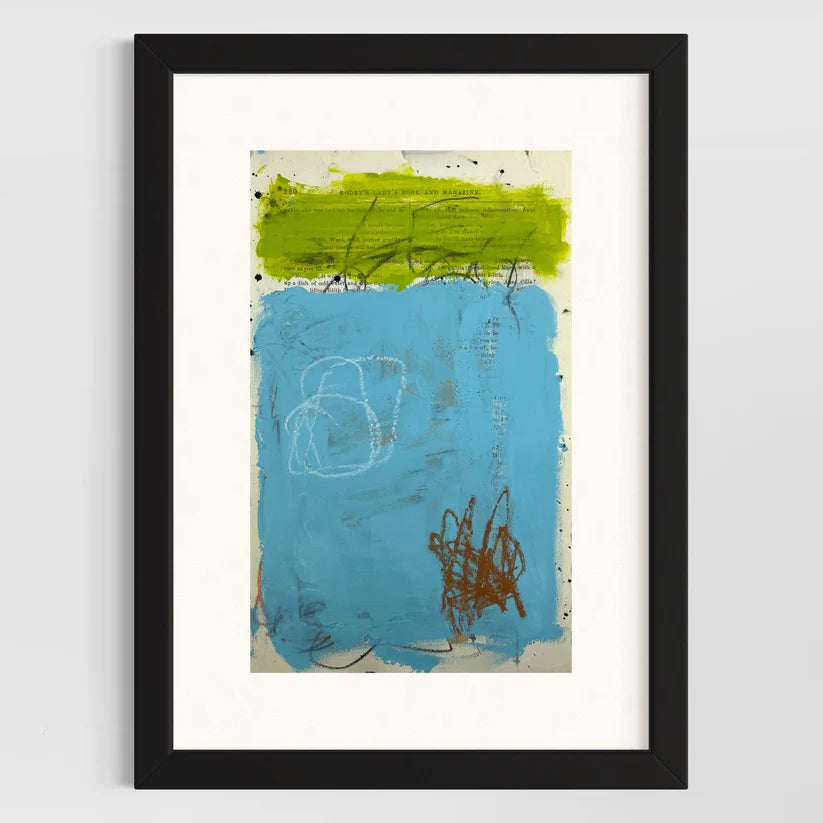 Abstract Mixed Media Painting 'SIGNED #7' - Mixed Media Abstract Art Painting Sam Lewis