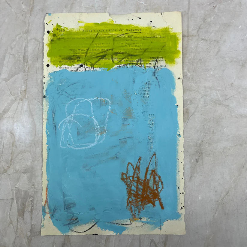 Abstract Mixed Media Painting 'SIGNED #7' - Mixed Media Abstract Art Painting Sam Lewis