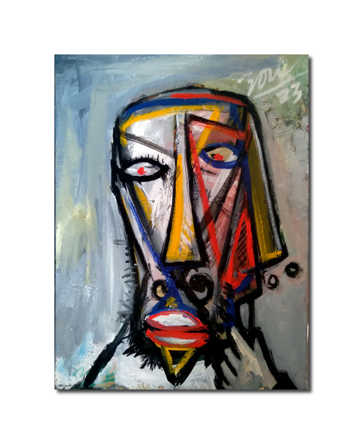 Abstract Acrylic Contemporary Bossy, Original , One piece in the world SOURAJATA