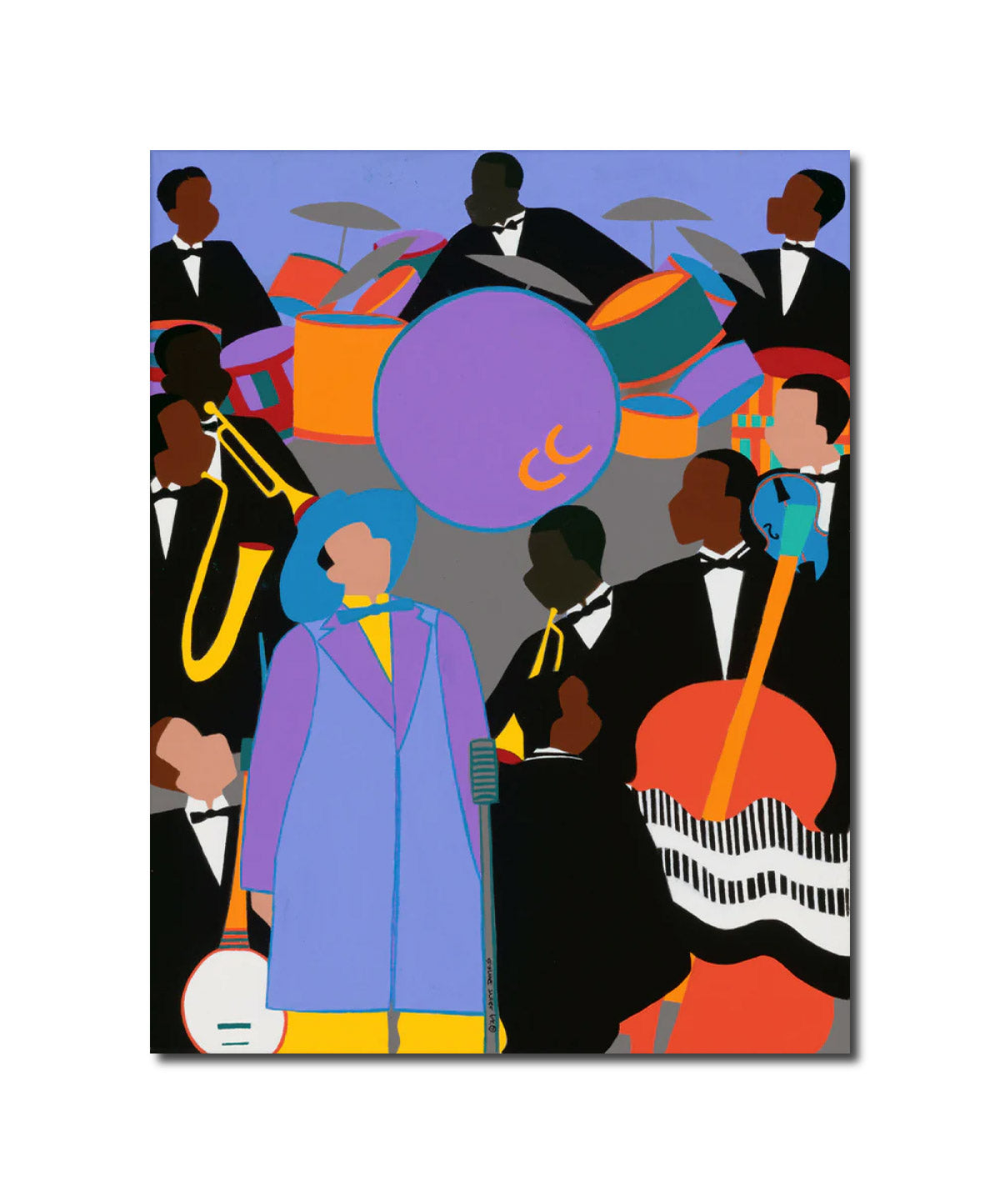 Acrylic Contemporary Figurative Painting Hi De Ho: Cab Calloway Atelier Synthia SAINT JAMES