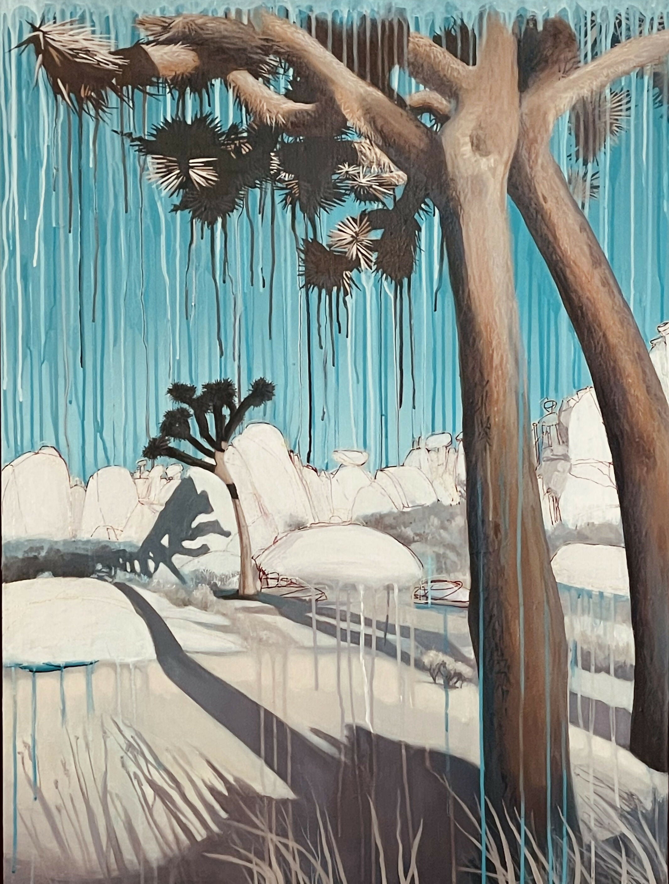 Landscape Painting CIMA BLUE Diane Best