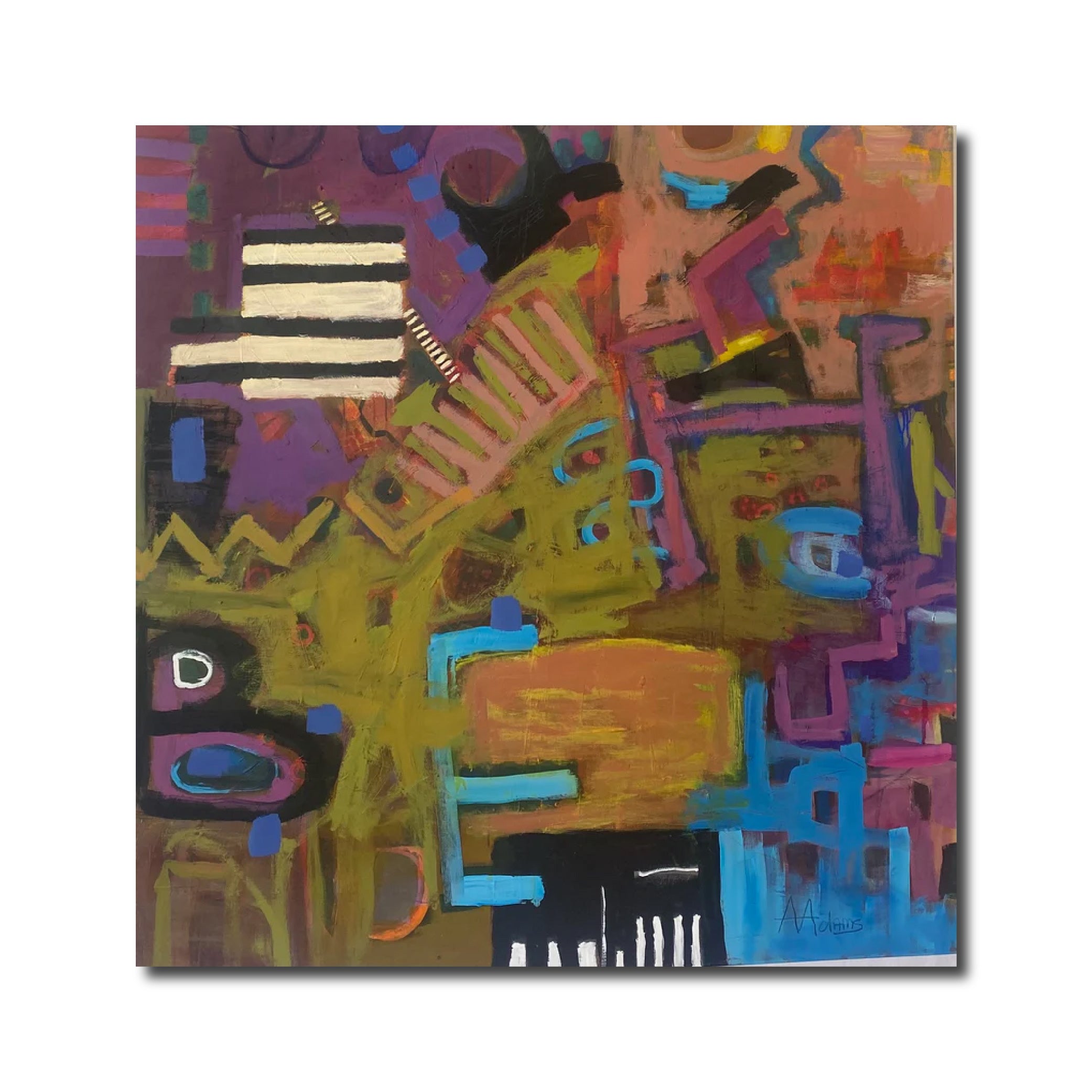 Abstract Acrylic 'CELEBRATION 1' - Acrylic Ann Adams