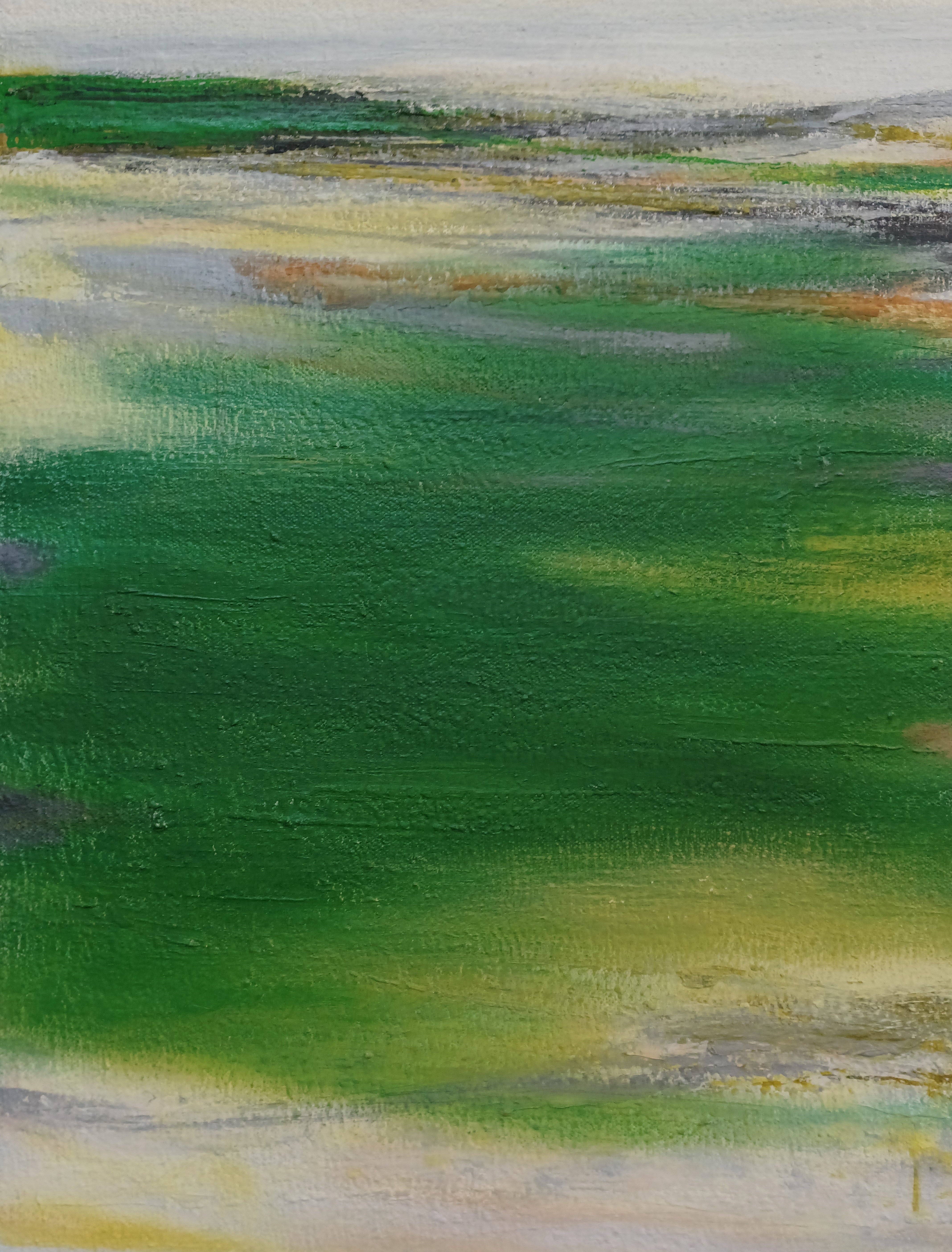 Abstract Oil 'WAVES' - oil on canvas Robert Melzmuf
