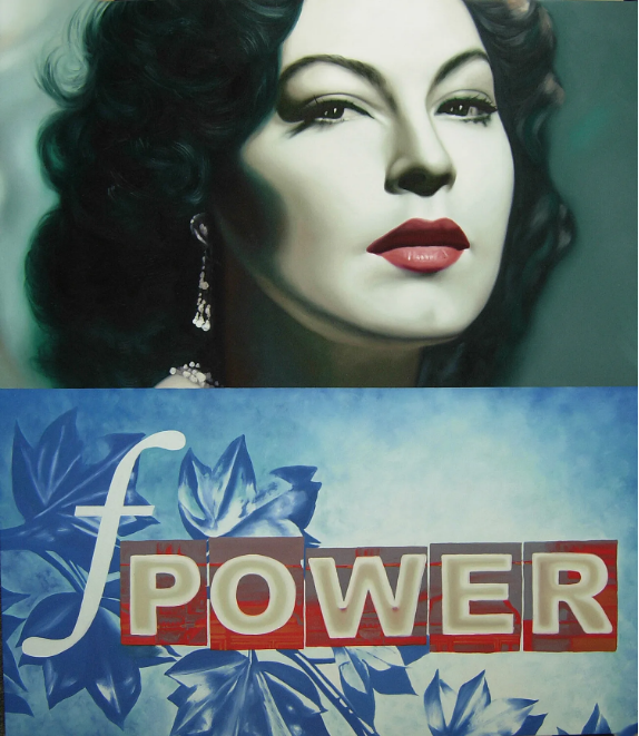 Contemporary 'POWER' - Oil on Canvas Jan Bollaert