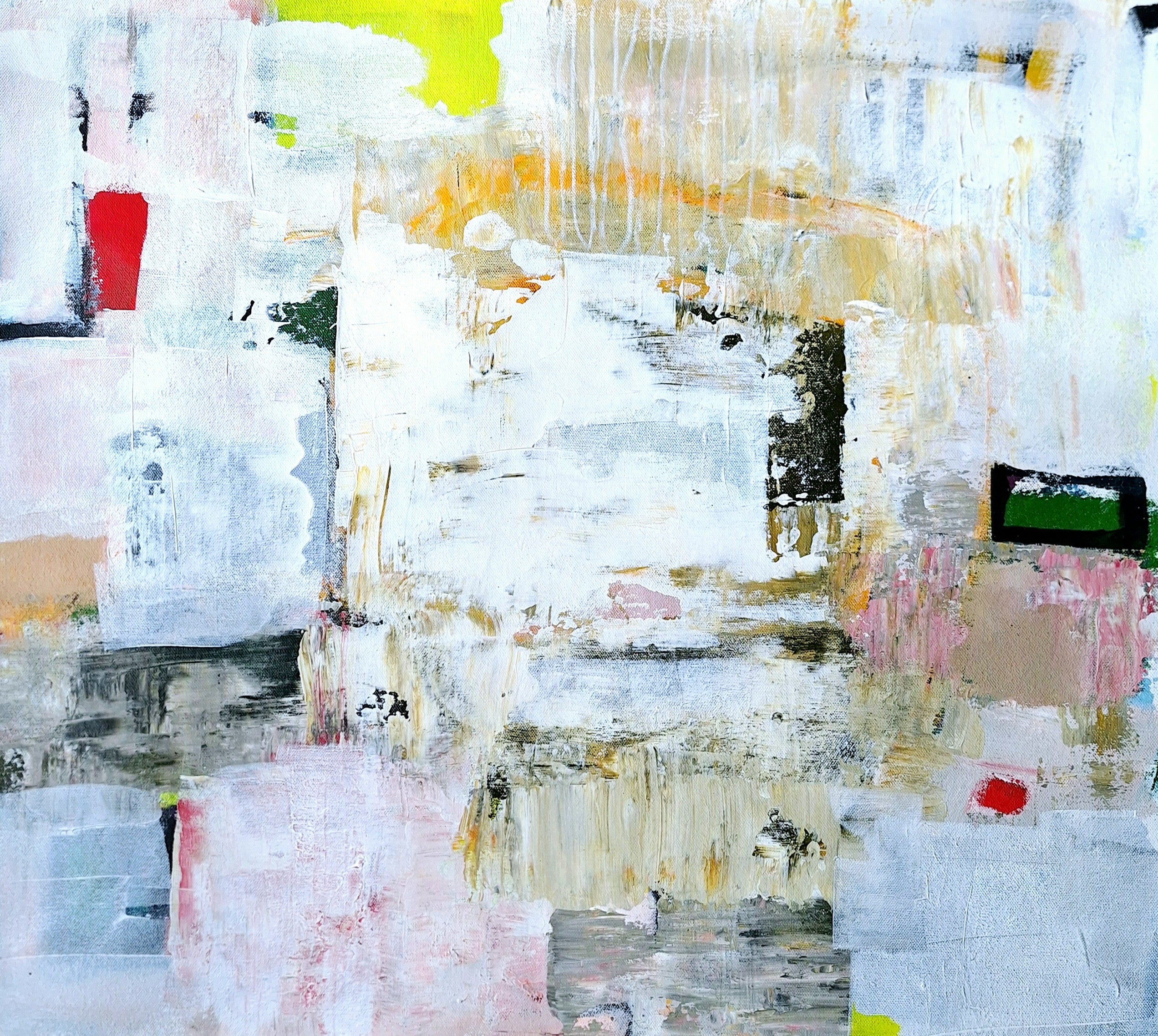 Abstract Acrylic 'THE COLLECTION OF MEMORIES' - Acrylic Jane Beaumont