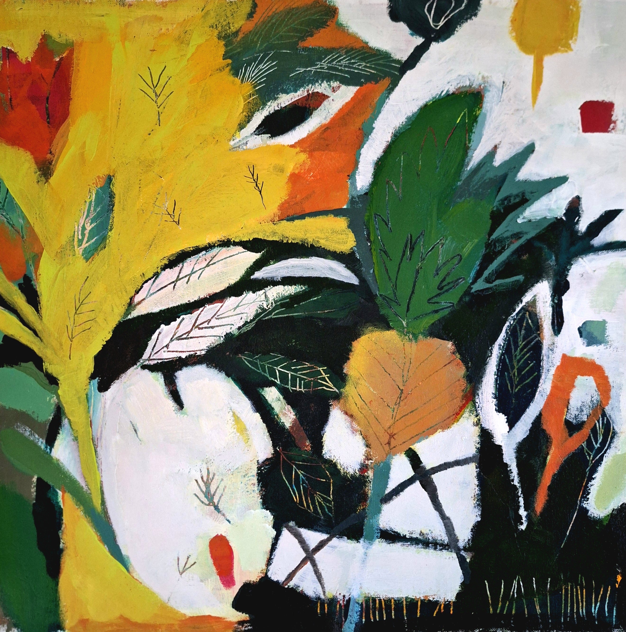 Abstract Mixed Media 'NO PRESSURE' - Acrylic & Mixed Media Jane Beaumont
