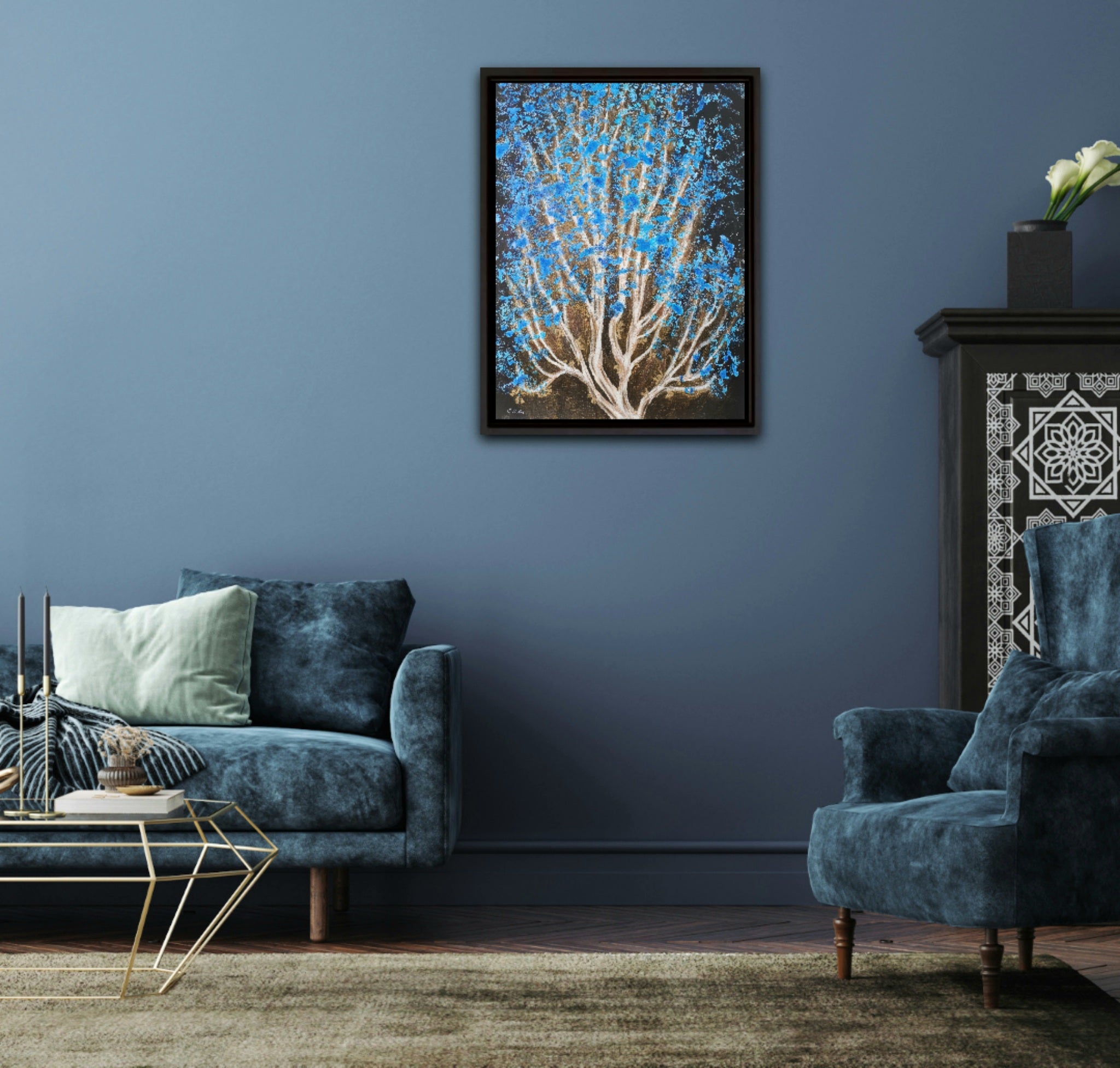 Acrylic Pastels Watercolor 'GLUE' Charlotte Eder