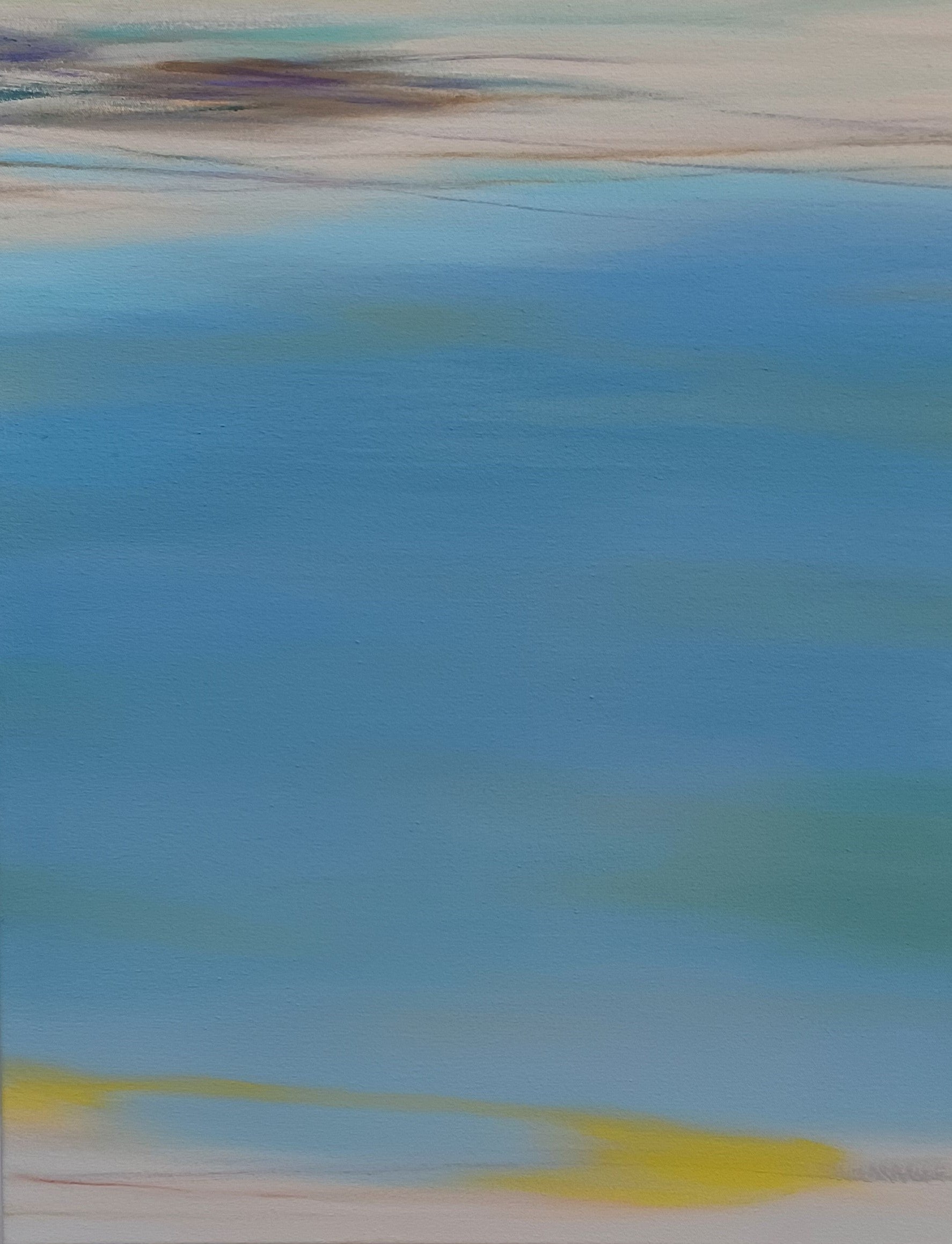 Abstract Oil 'WAVES #91' oil on canvas Robert Melzmuf