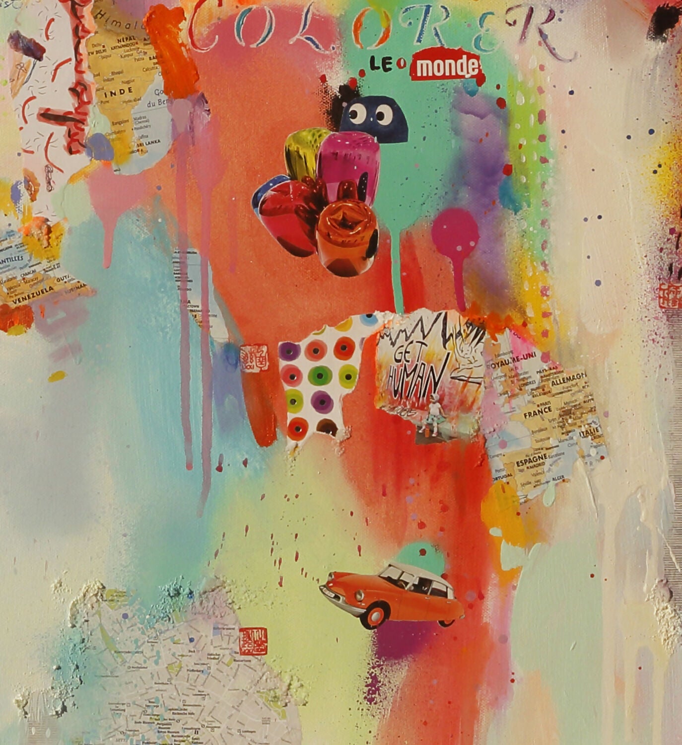 Abstract Art Contemporary Pop Art Prints Visionary Color the world Xiaoyang Galas