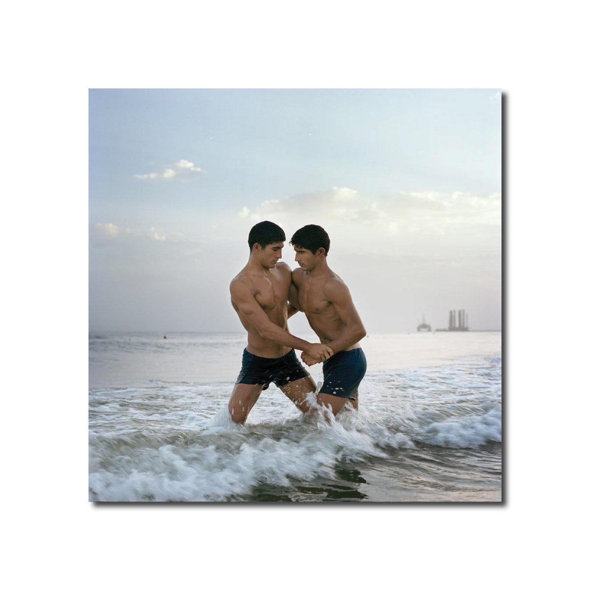 Valery Katsuba. Brothers-wrestlers. Caspian Sea, 2002 Valery Katsuba