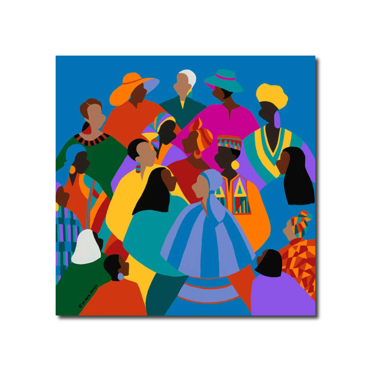 Acrylic Art Figurative Painting Our Global Vision Atelier Synthia SAINT JAMES