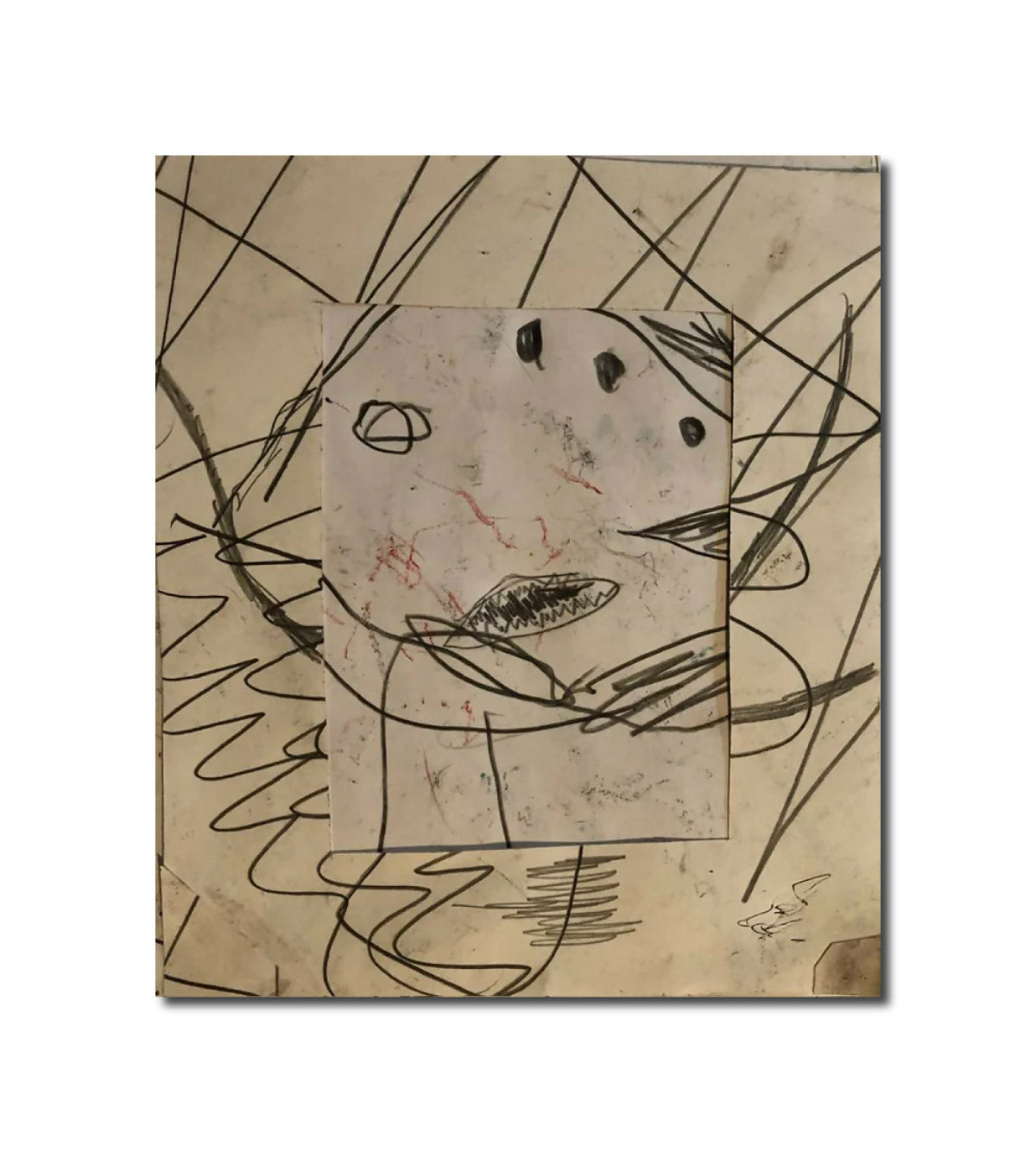 collage drawing Child Carol Heft