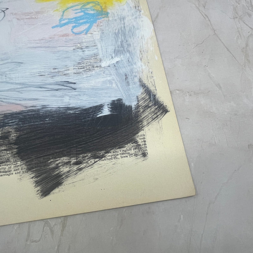 Abstract Mixed Media Painting 'WANDERLUST SERIES #17' - Original Mixed Media Abstract Art Painting Sam Lewis