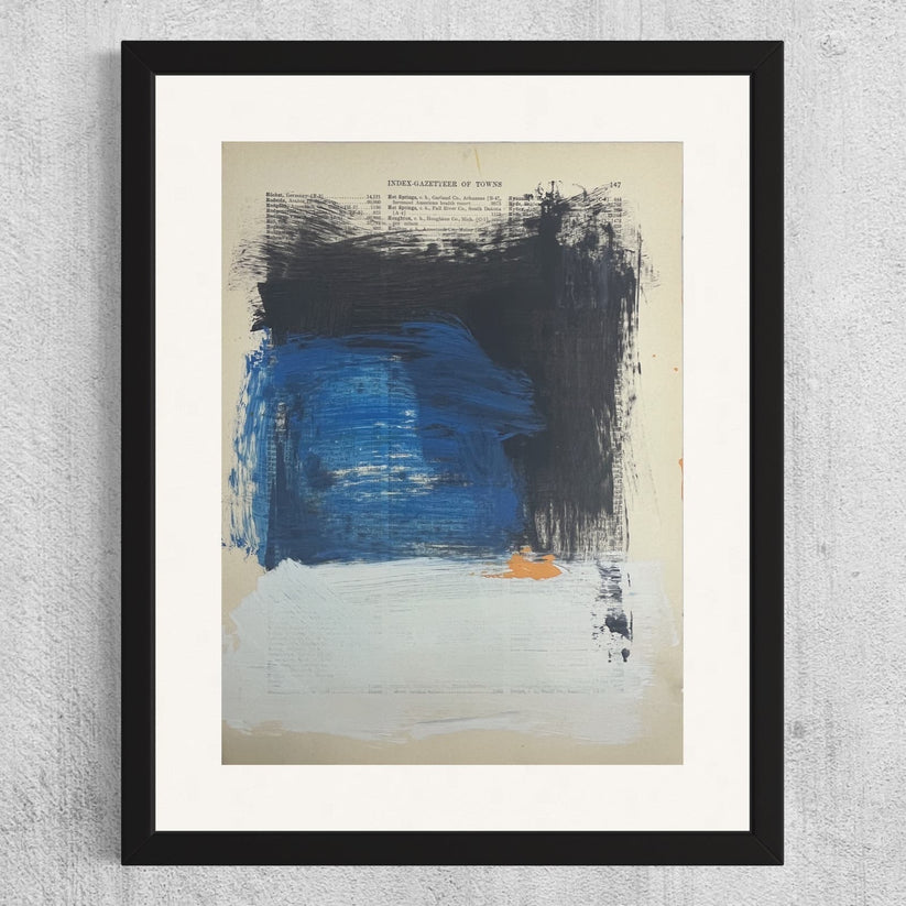 Abstract Mixed Media Painting 'WANDERLUST SERIES #15' - Original Mixed Media Abstract Art Painting Sam Lewis