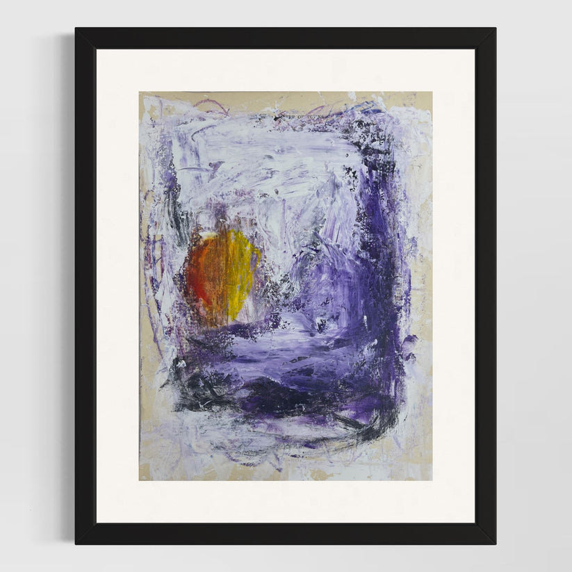 Abstract Mixed Media Painting 'WANDERLUST SERIES #8' - Original Mixed Media Abstract Art Painting Sam Lewis