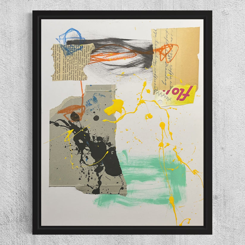 Abstract 'DISPENSABLE HONEY' - Mixed Media Abstract Sam Lewis