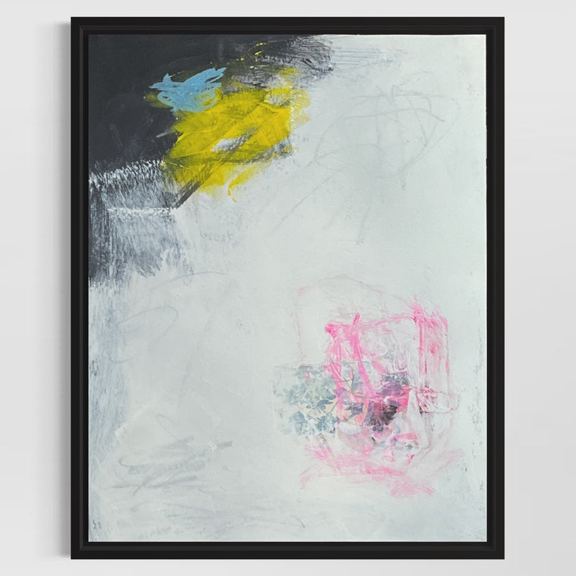 Abstract Mixed Media Painting 'ZEALOUS QUESTION' - Original Mixed Media Abstract Art Painting Sam Lewis