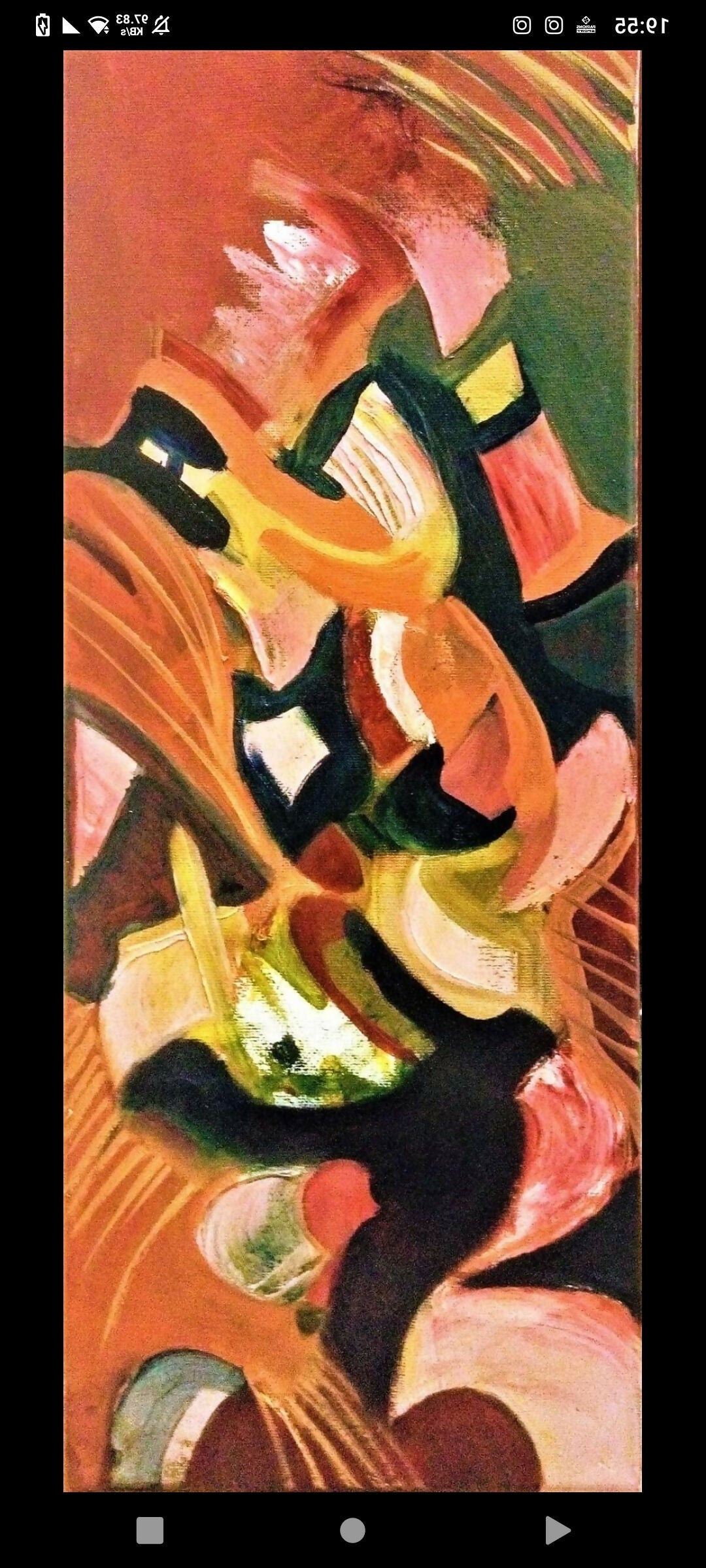 Art Expressionist Oil Visionary Ouisea Gio Saint-Père