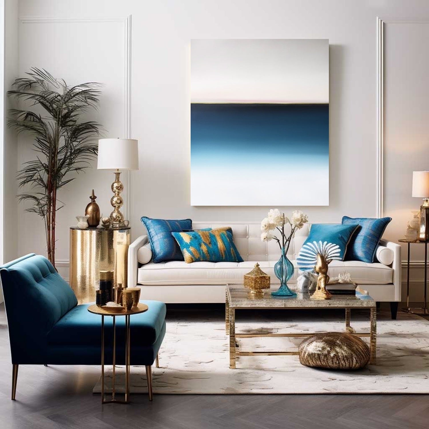 Horizon of Emotions Seascape Painting Larissa Uvarova