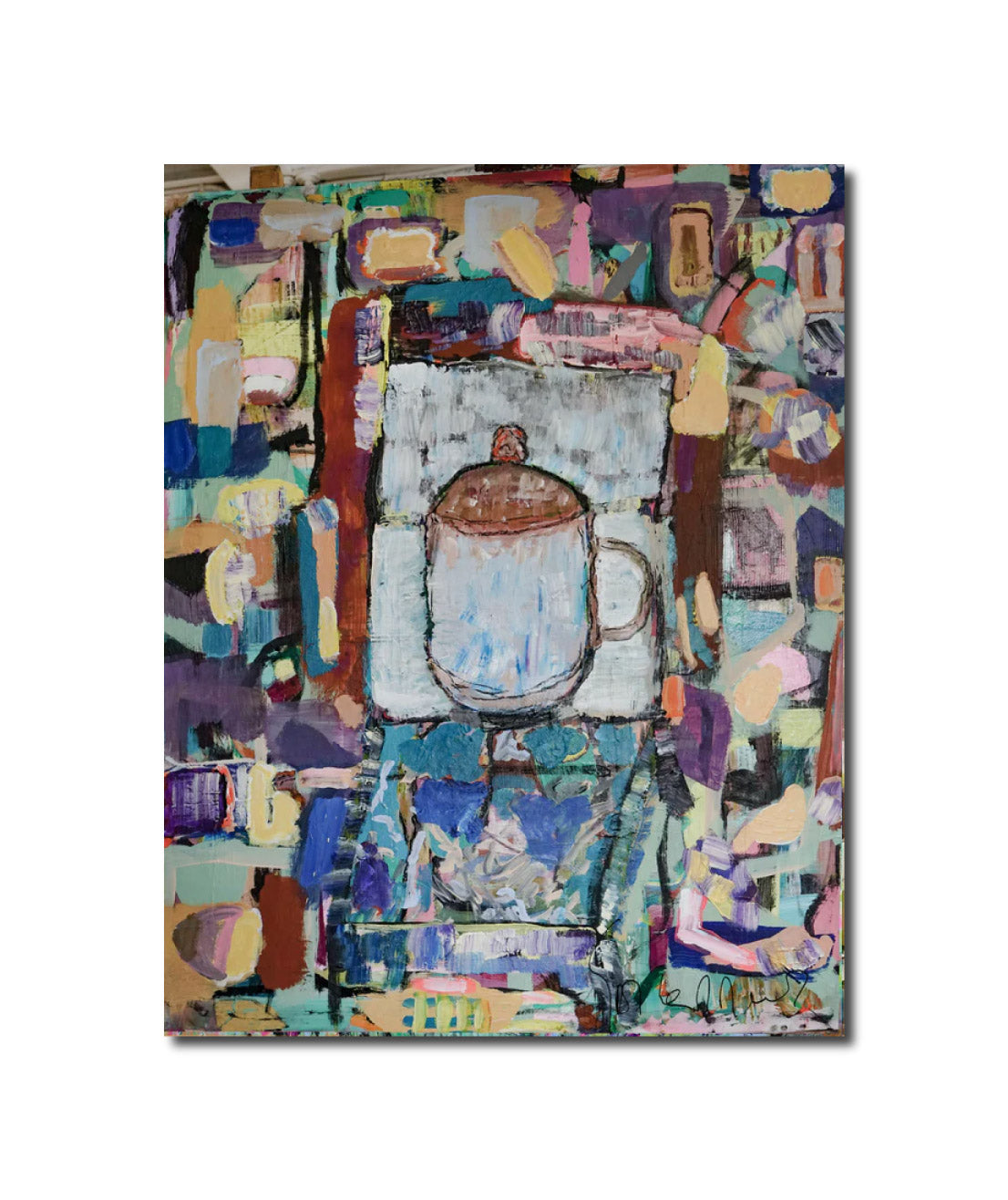 abstract Acrylic Art Contemporary Painting Homecoming I Geert Lemmers