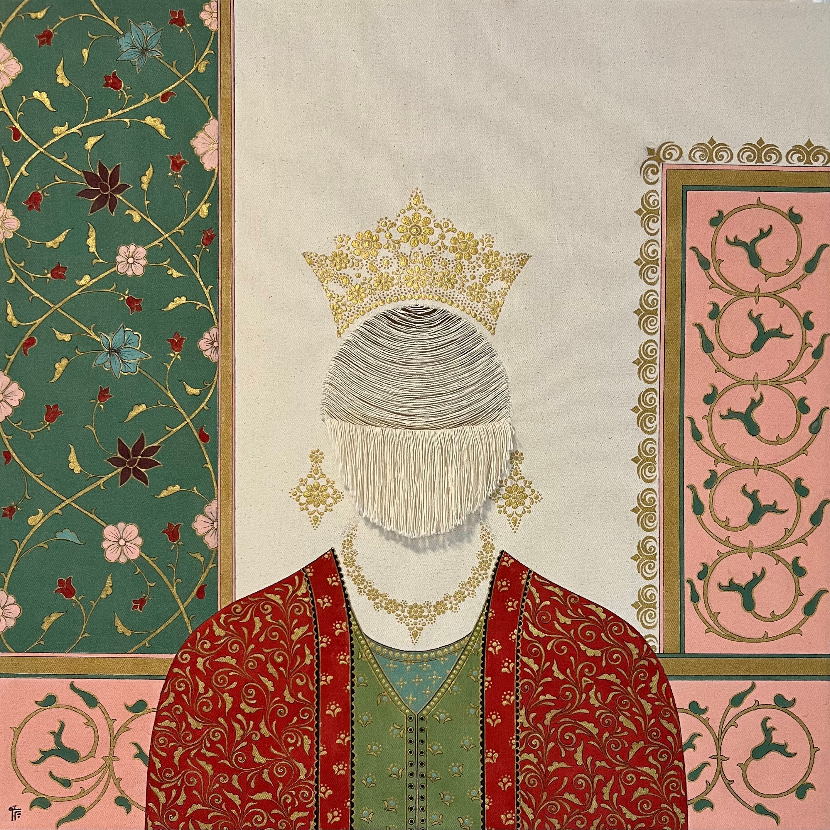 Acrylic 'SHE IS A QUEEN' - Acrylic on Canvas Parastoo Ahovan