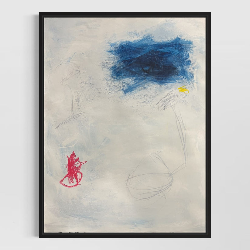 Abstract Mixed Media Painting 'JEALOUS RHYTHM' - Original Mixed Media Abstract Art Painting Sam Lewis