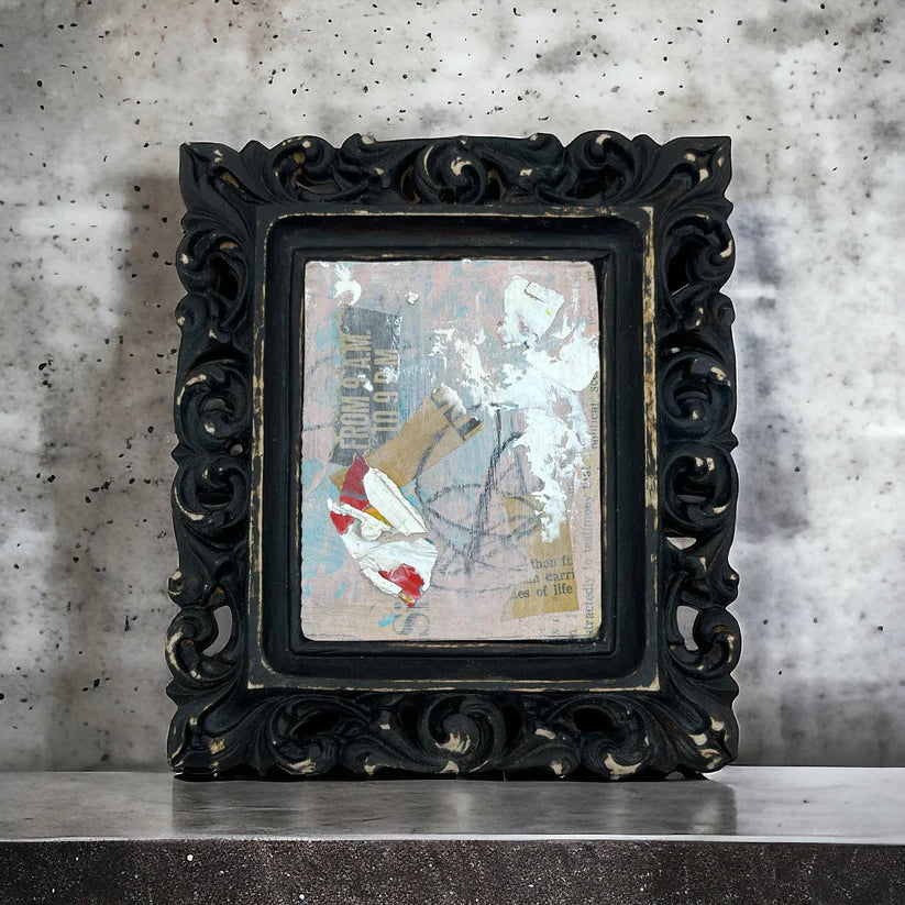 Abstract Mixed Media Painting '9AM TO 9PM' - Mixed Media Abstract Art Painting Sam Lewis