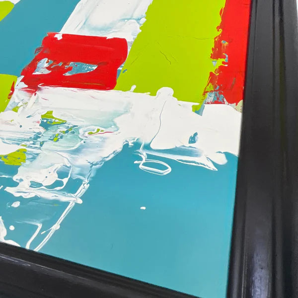 Abstract Mixed Media Painting '9AM TO 9PM' - Mixed Media Abstract Art Painting Sam Lewis