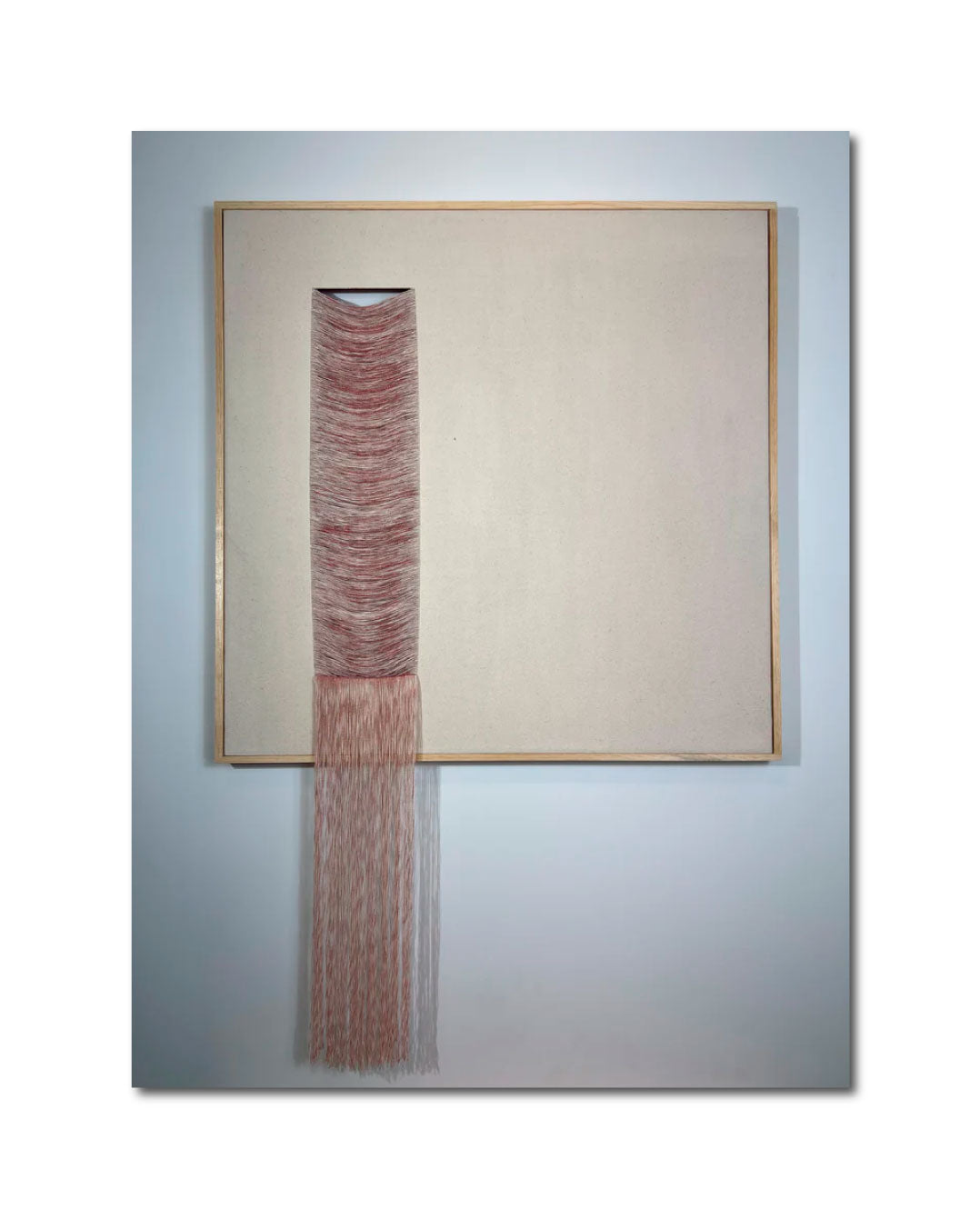 Acrylic 'A RED LINE' - Canvas & Acrylic Parastoo Ahovan