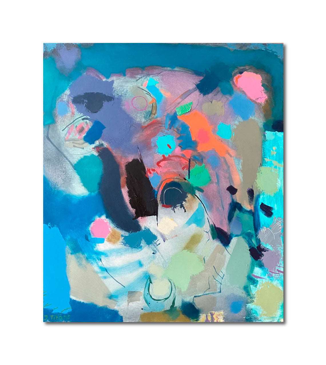 Oil 'ANGER IN MORNING' - Oil on Canvas Janis Titans