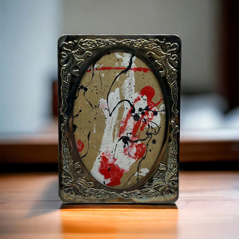 Abstract Mixed Media Painting 'ACID PASSAGE' - Abstract Mixed Media Art Painting Sam Lewis
