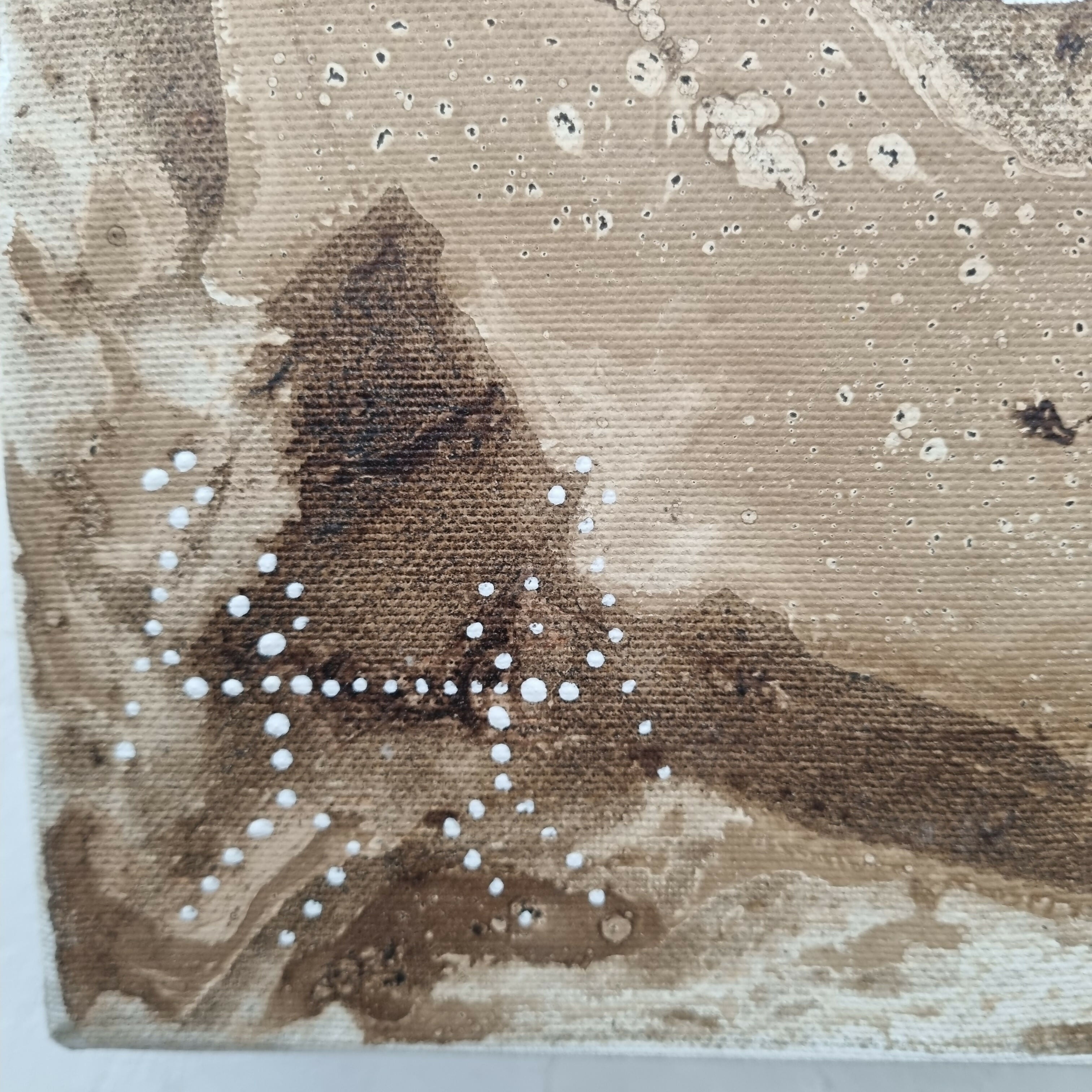 Abstract Contemporary Mixed Media Oil Painting DS Globule Ted Barr