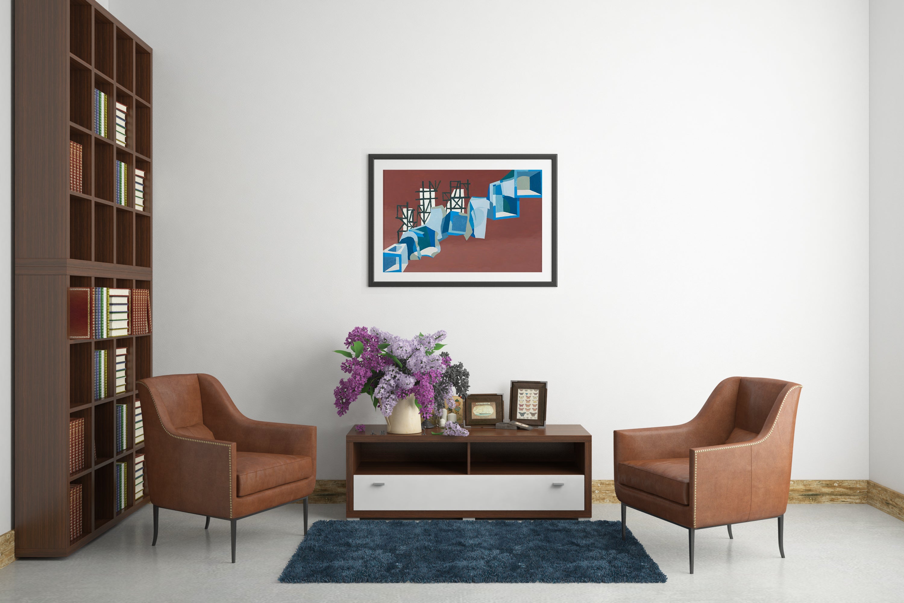 Abstract Contemporary Geometric 'BIG COLOR 11' - Oil on Canvas Miika Nyyssonen