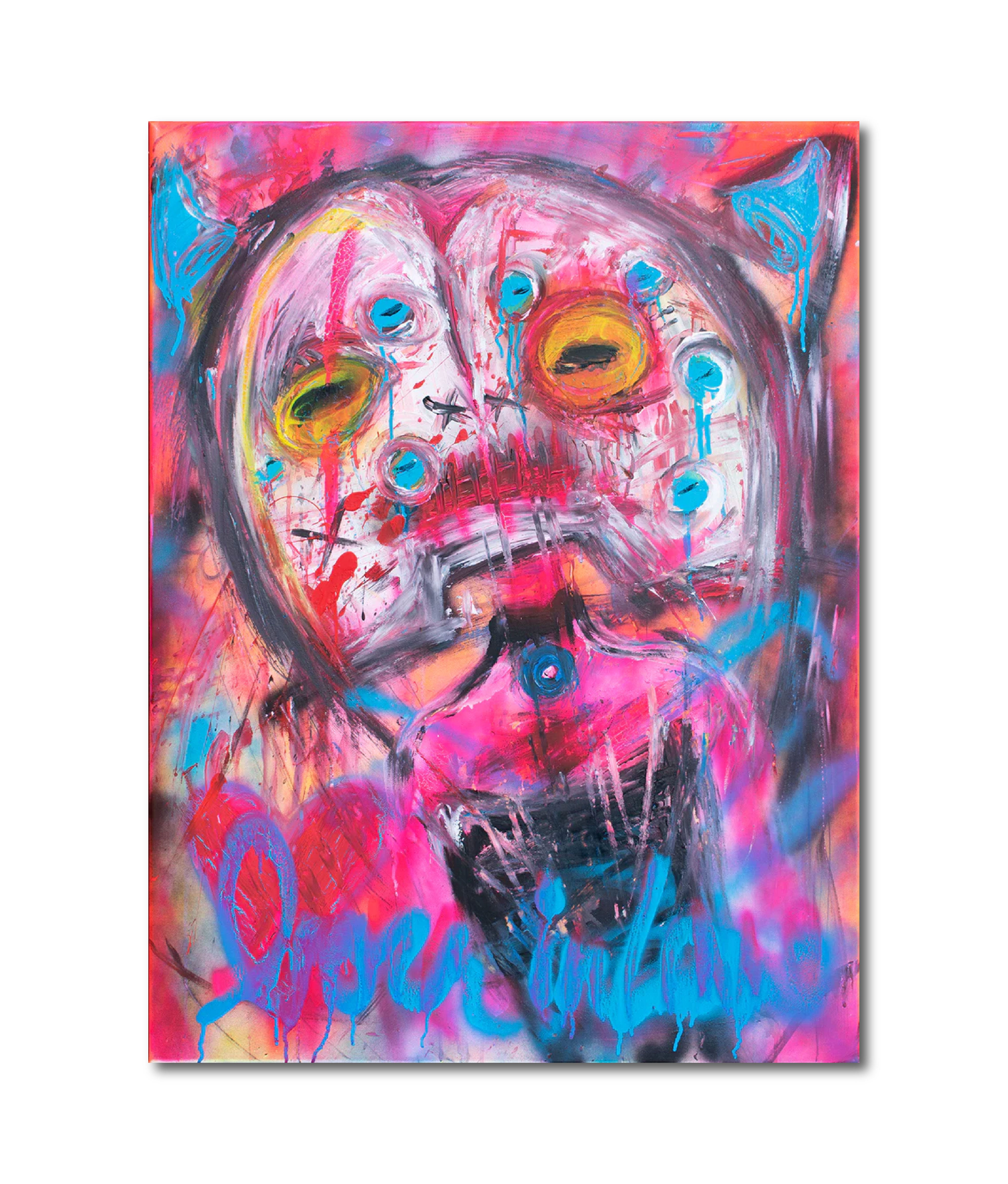 Acrylic Mixed Media 'BORN IN LOVE' - Acrylic and Mixed Media on Canvas Joseph Smolin