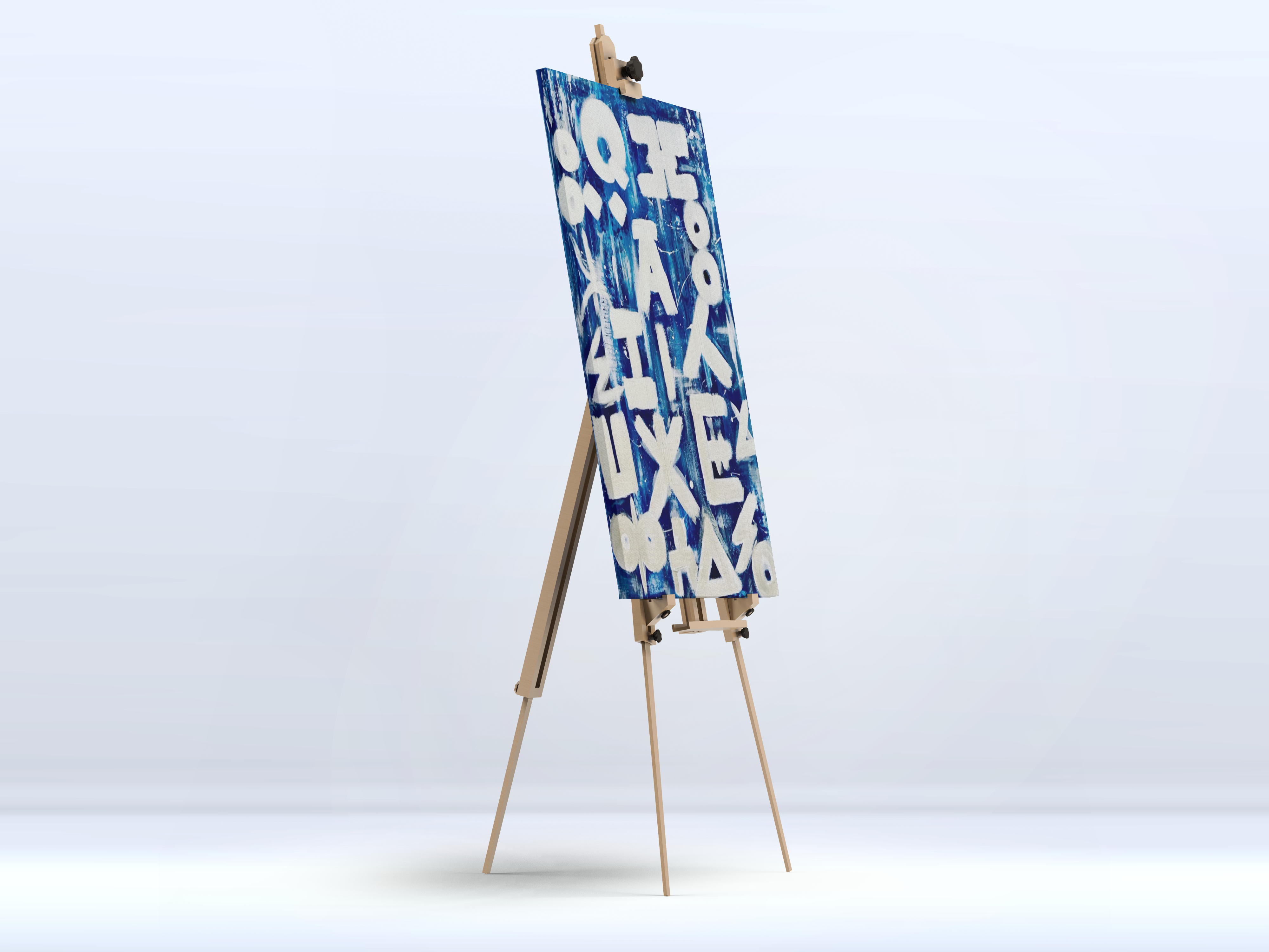 Abstract Contemporary 'BERBER SCRIPT' - Acrylic on canvas, varnish Elena Suprema