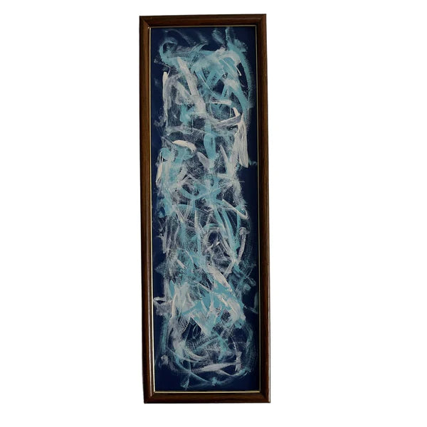 Acrylic 'BLUEBERRY CREAM' - Acrylic on Glass Sam Lewis
